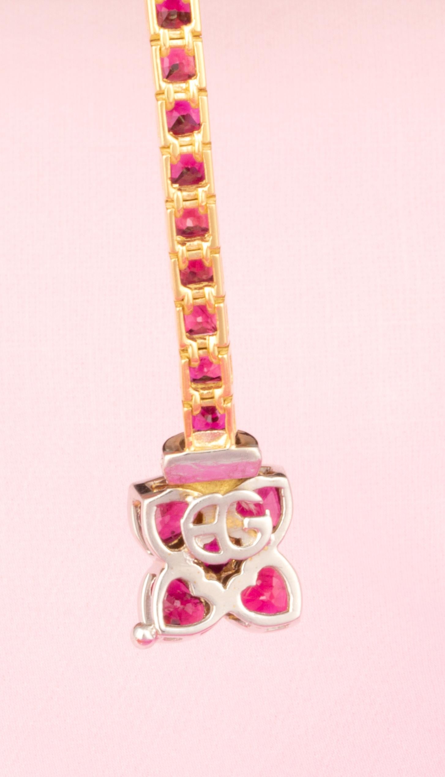 Ella Gafter Ruby Diamond Color Line Bracelet For Sale 2