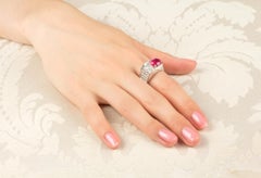 Ruby and Diamond Unisex Ring Design by Ella Gafter