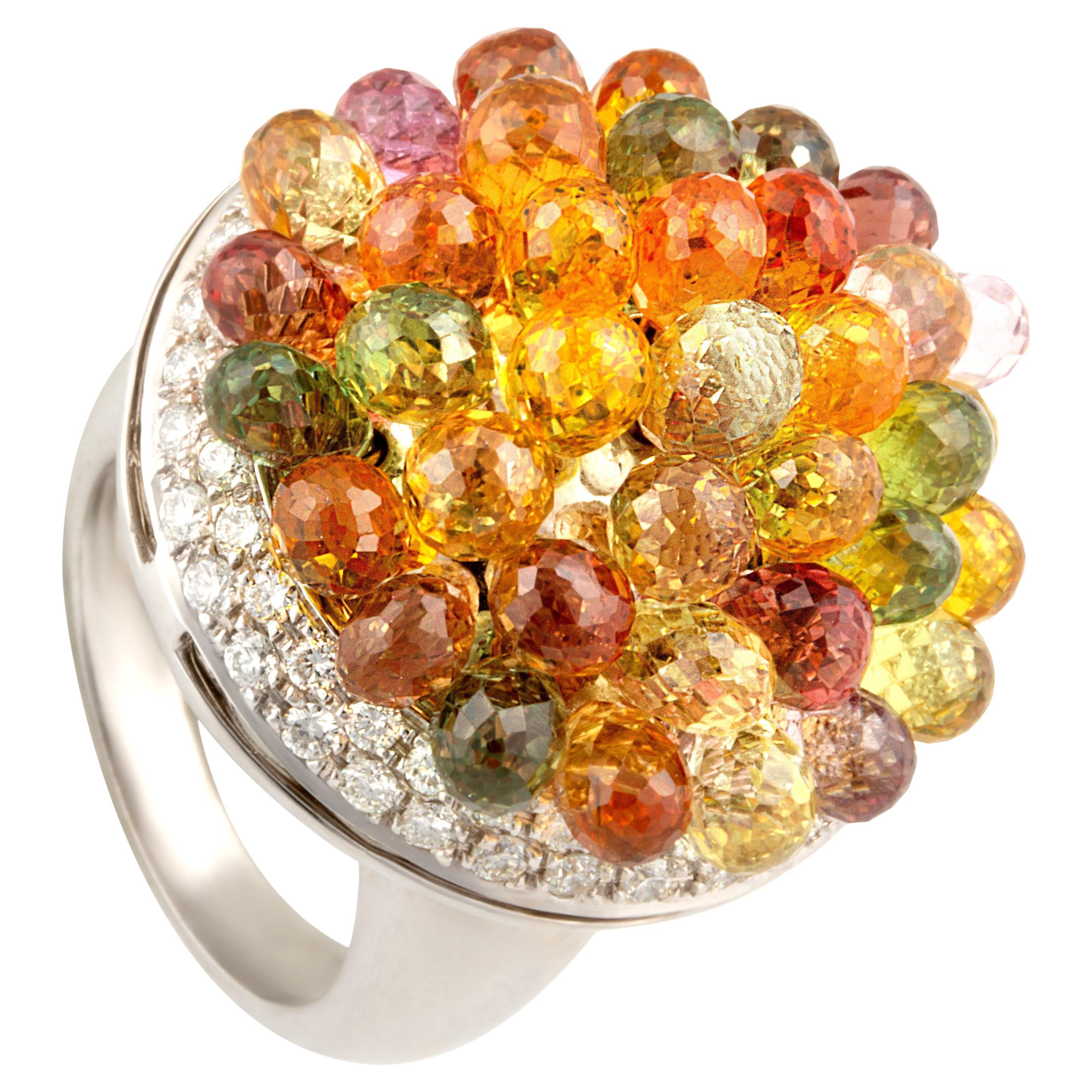 Tutti Frutti Multi-Gemstone Pearl Gold Ring from the Gabor Family Estate at  1stDibs | zsa zsa gabor pearl ring, zsa zsa gabor ring pearl, jolie gabor  jewelry
