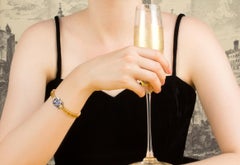 Yellow and Blue Sapphire Diamond Bracelet Design by Ella Gafter