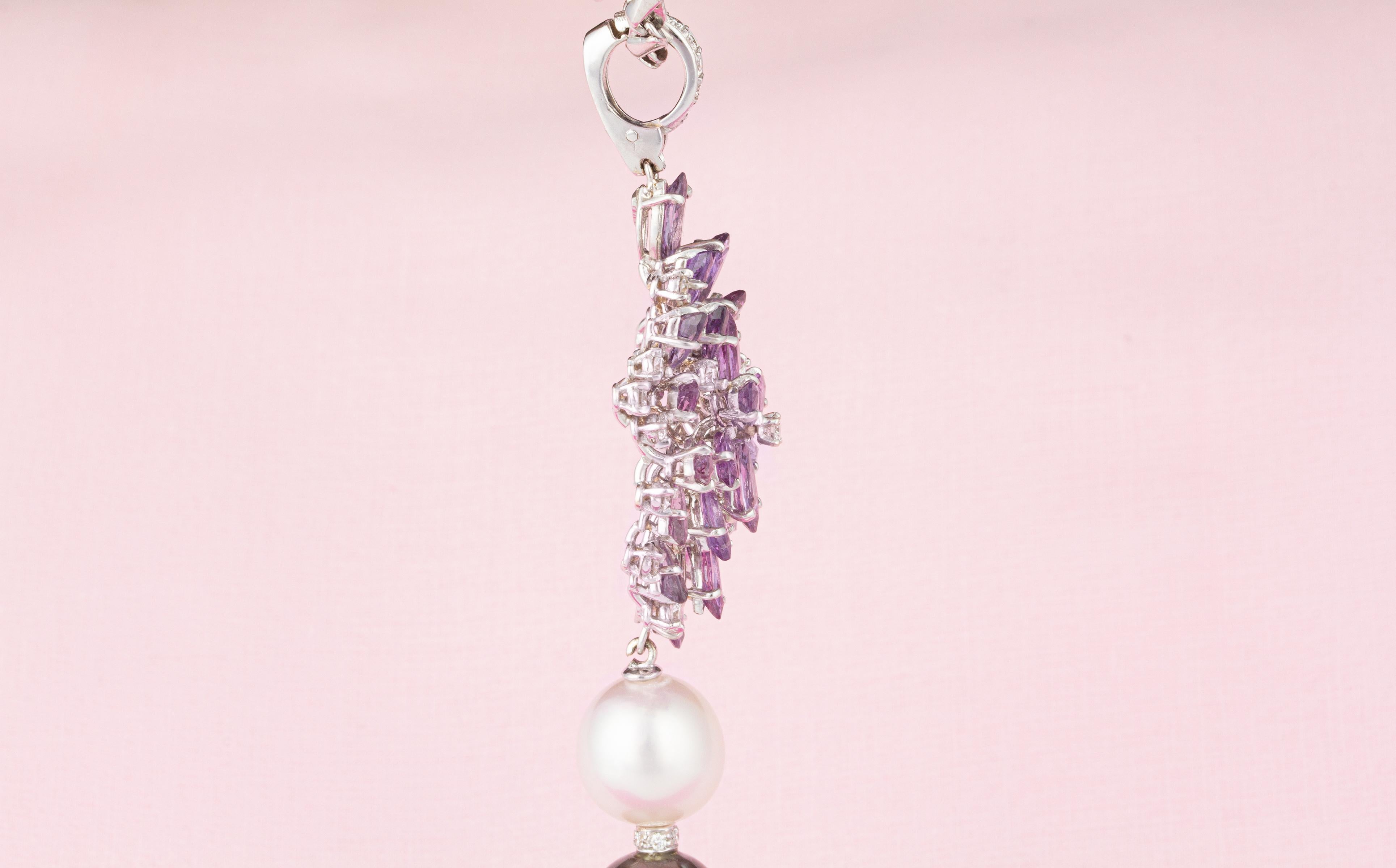 Ella Gafter Sapphire Lavender Necklace For Sale 3