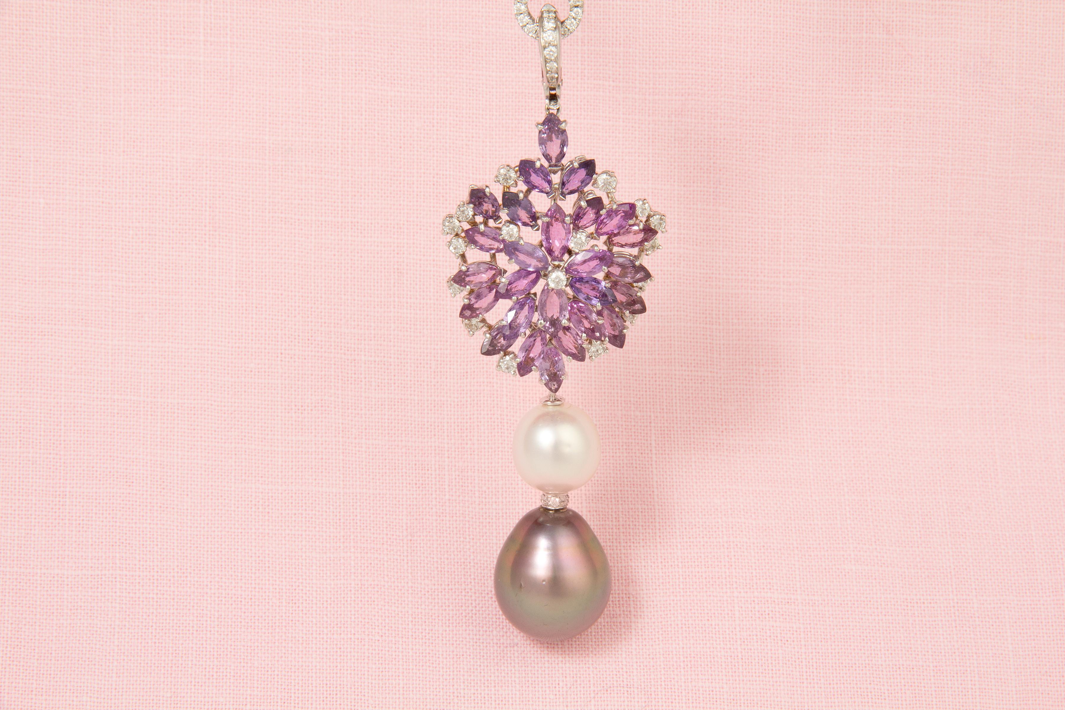 lavender sapphire necklace