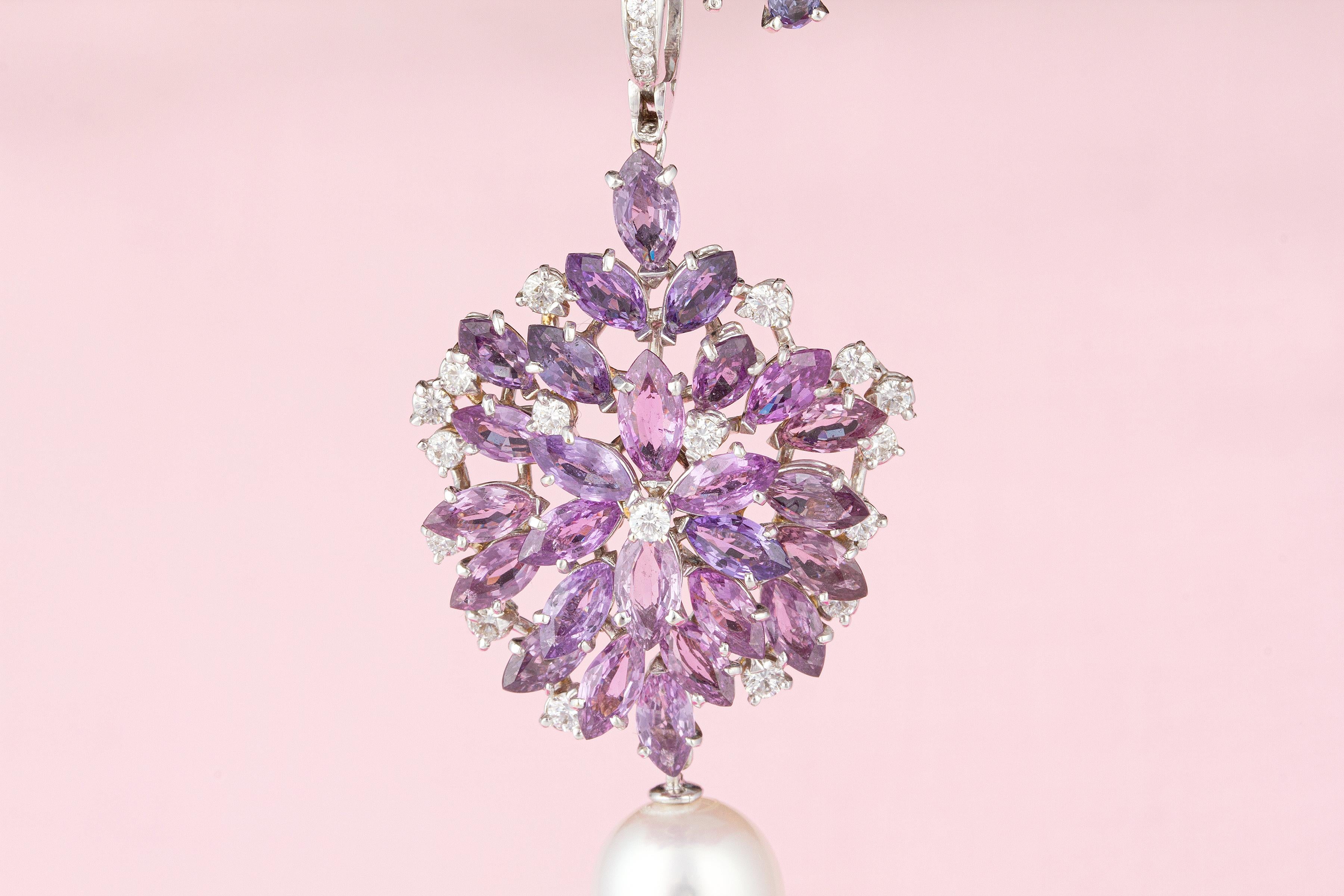 Women's Ella Gafter Sapphire Lavender Necklace For Sale