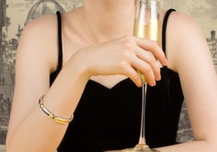 Multicolor Bracelet with Sapphire Ruby Emerald Diamond Design by Ella Gafter