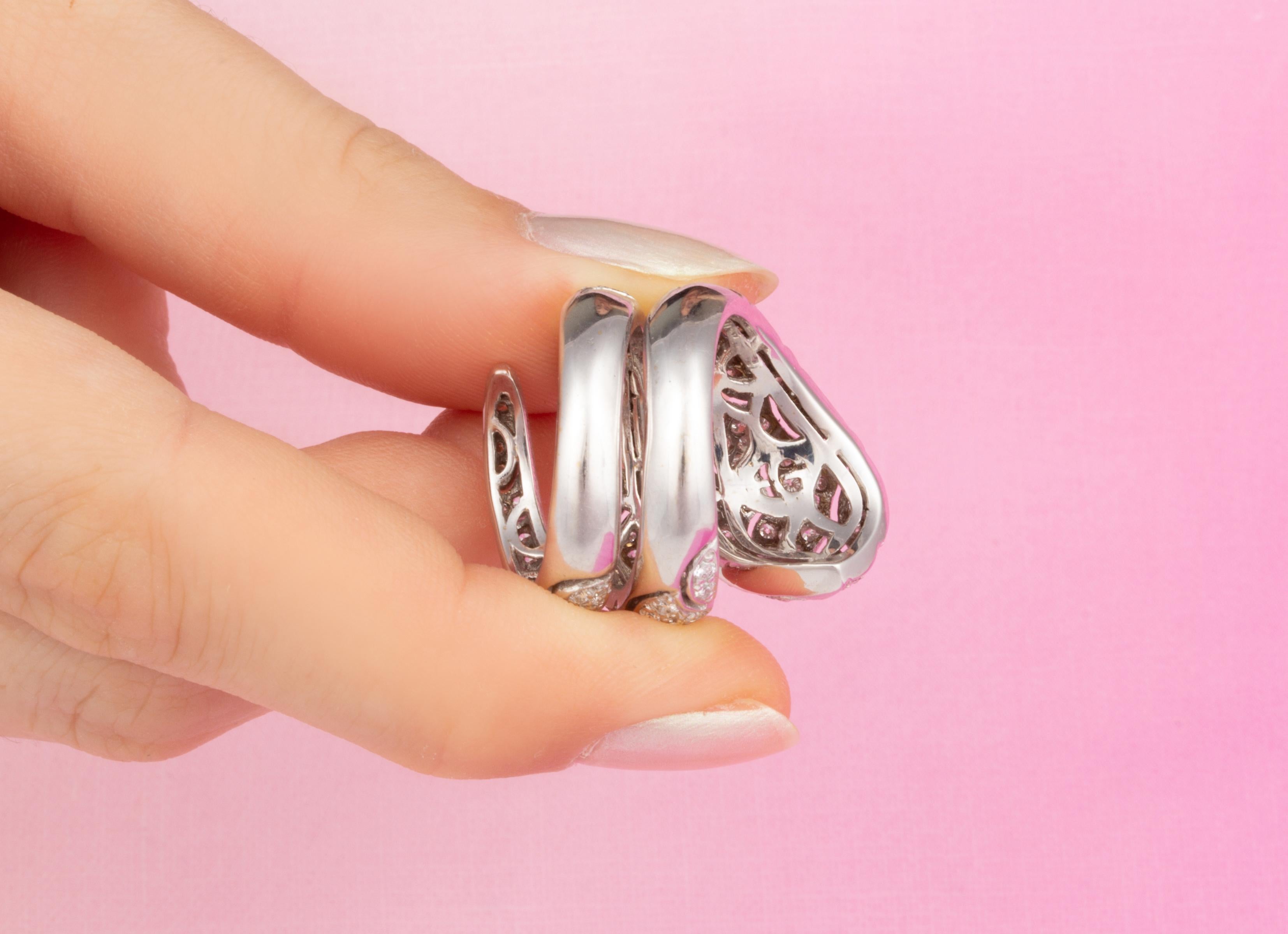 Ella Gafter Snake Diamond Ring For Sale 5