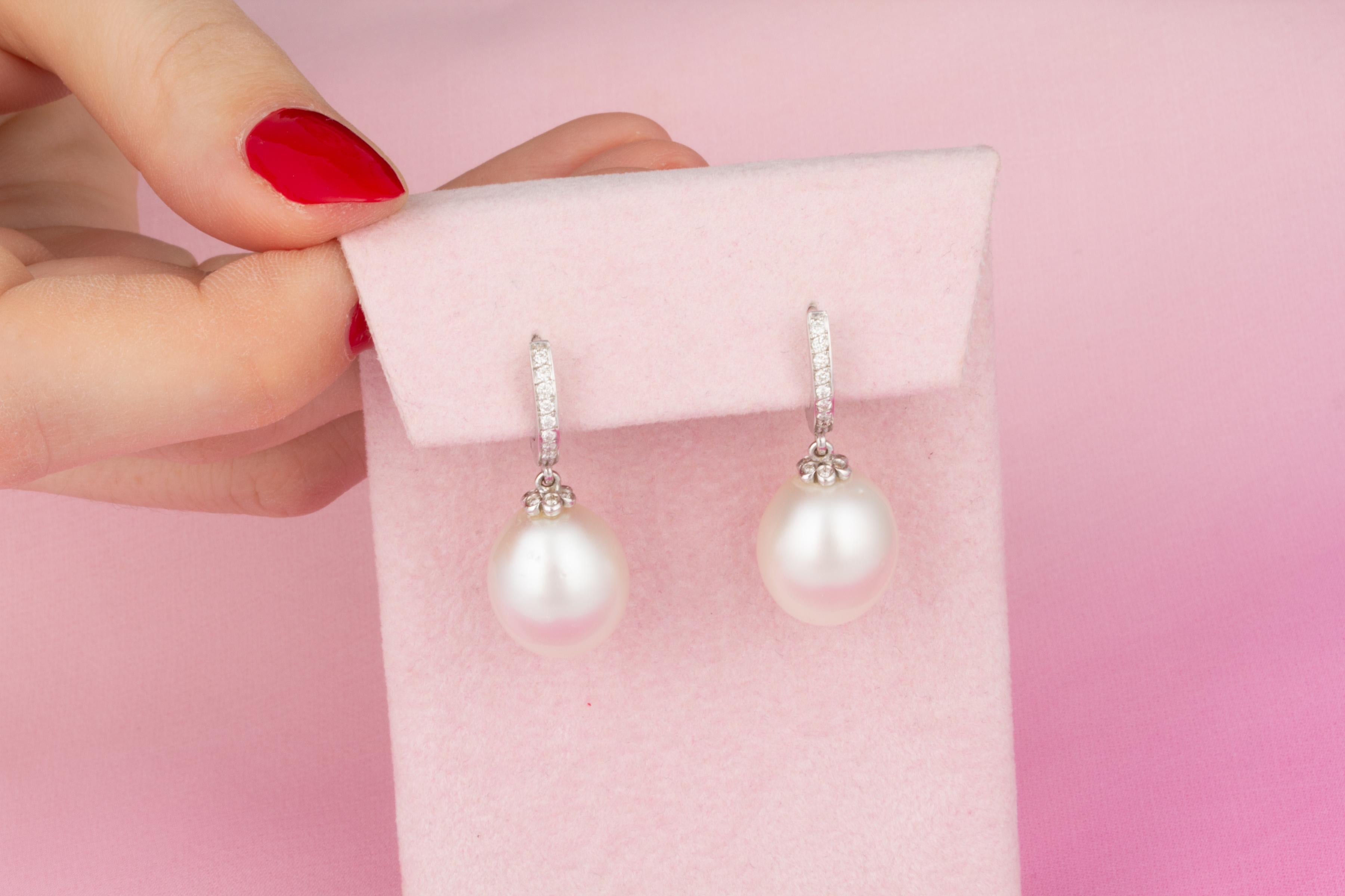 15mm south sea pearl earrings