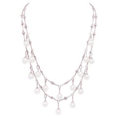 Ella Gafter South Sea Pearl and Diamond Necklace