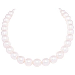 Ella Gafter South Sea Pearl Diamond Choker Necklace