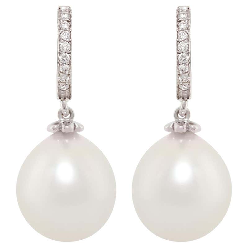 Diamond, Pearl and Antique Drop Earrings - 16,387 For Sale at 1stDibs ...