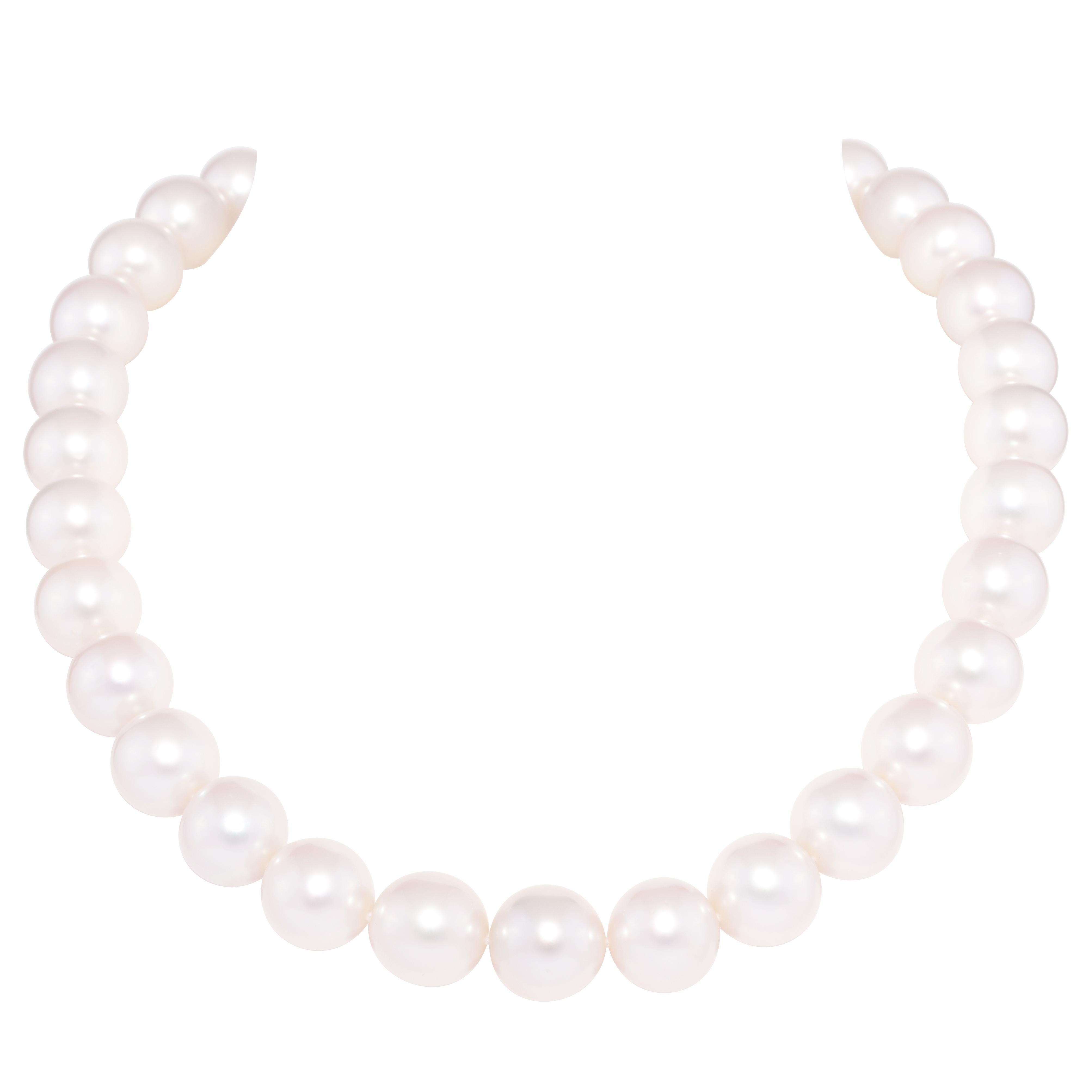 Brilliant Cut Ella Gafter South Sea Pearl Diamond Opera Length Double Necklace For Sale