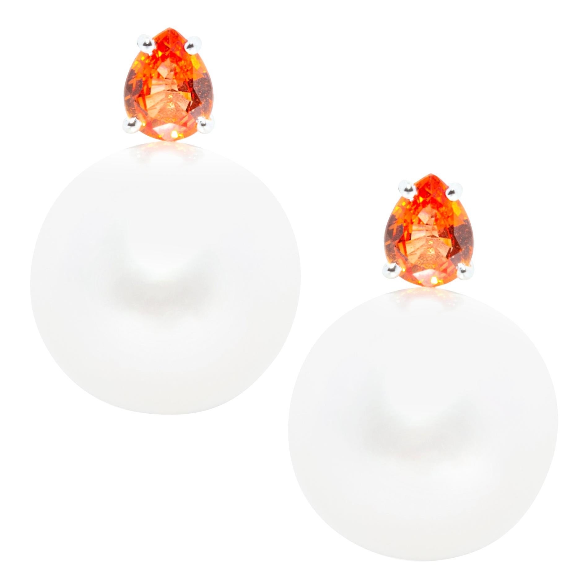 Ella Gafter South Sea Pearl Stud Earrings For Sale