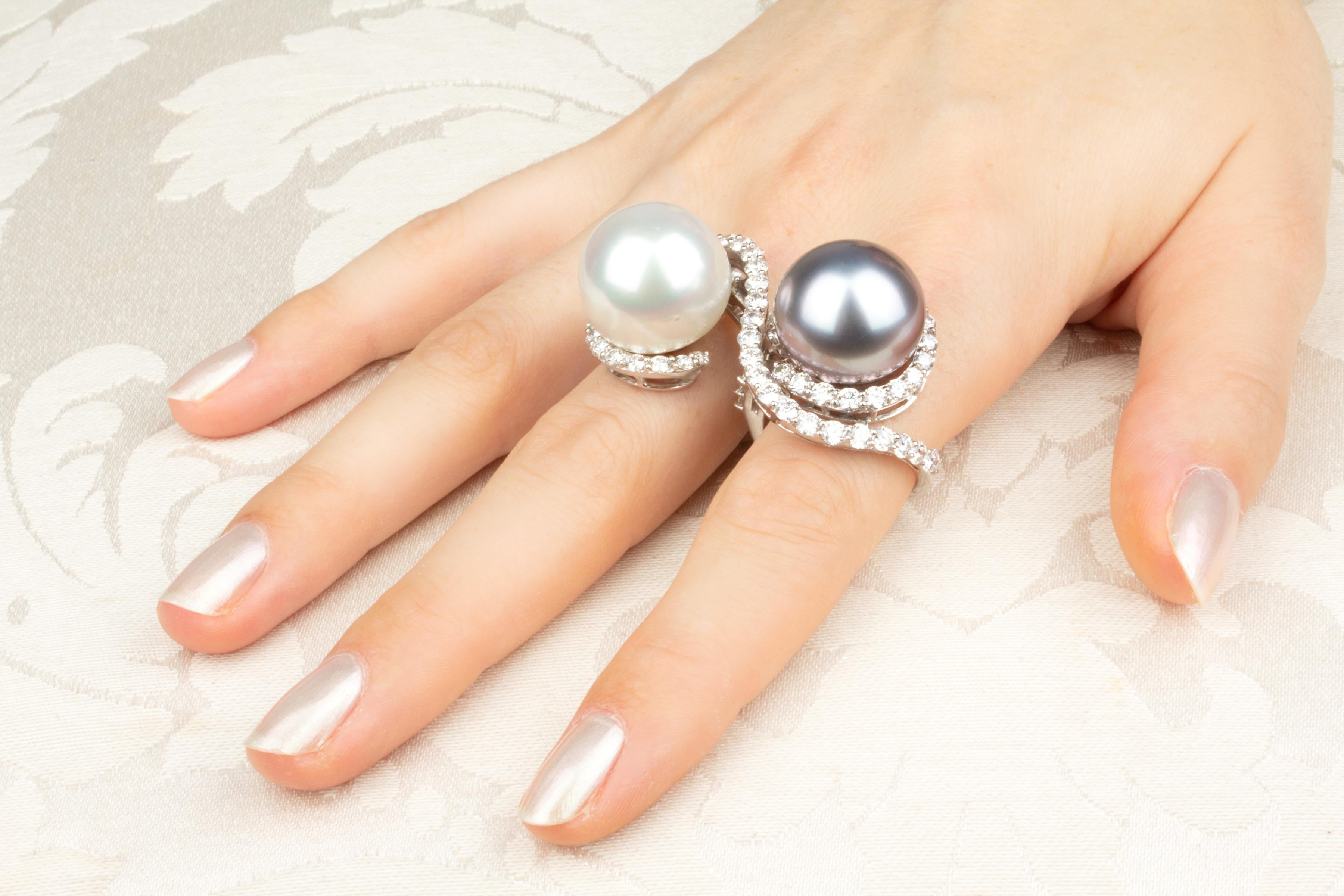 pearl finger ring