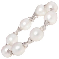 Bracelet de perles des mers du Sud et de diamants Design/One par Ella Gafter