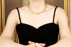 Yellow Sapphire Riviera Choker Necklace Design by Ella Gafter