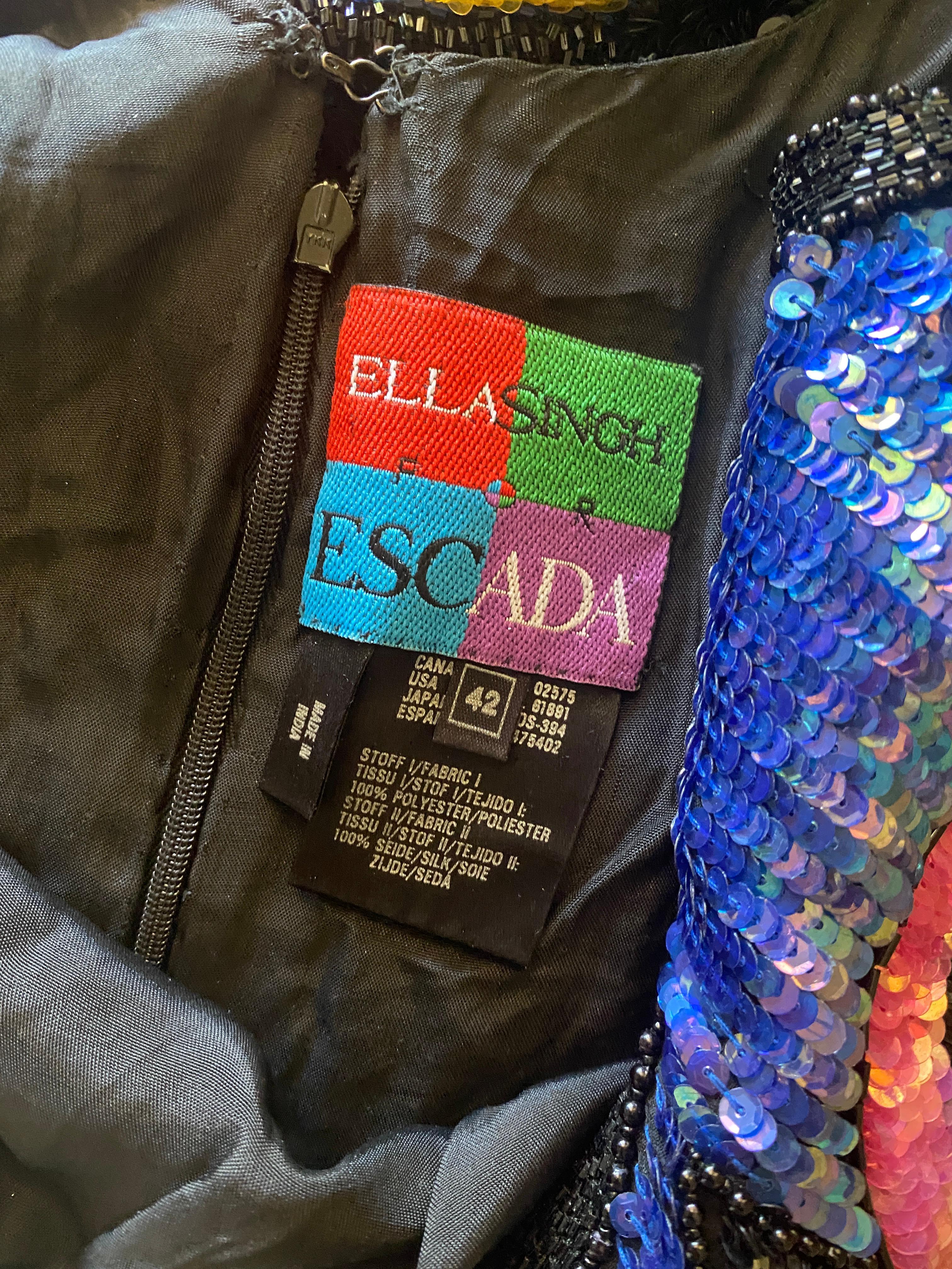 Women's Ella Singh for Escada Limited Edition Hand Beaded 