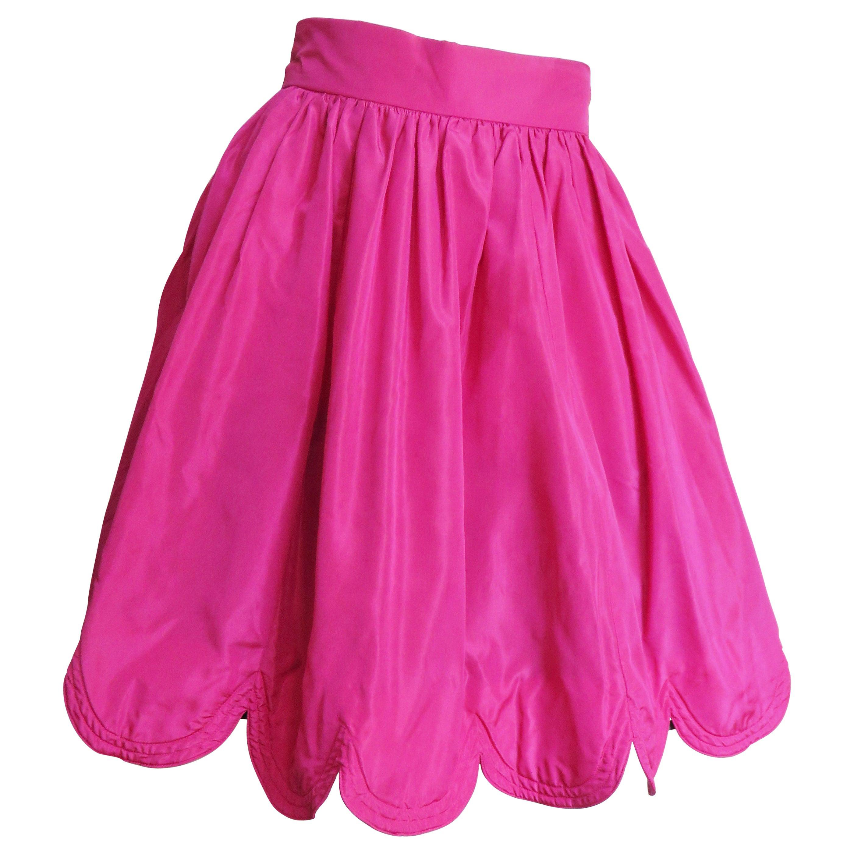 Ella Singh New Silk Full Skirt with Scallop Hem