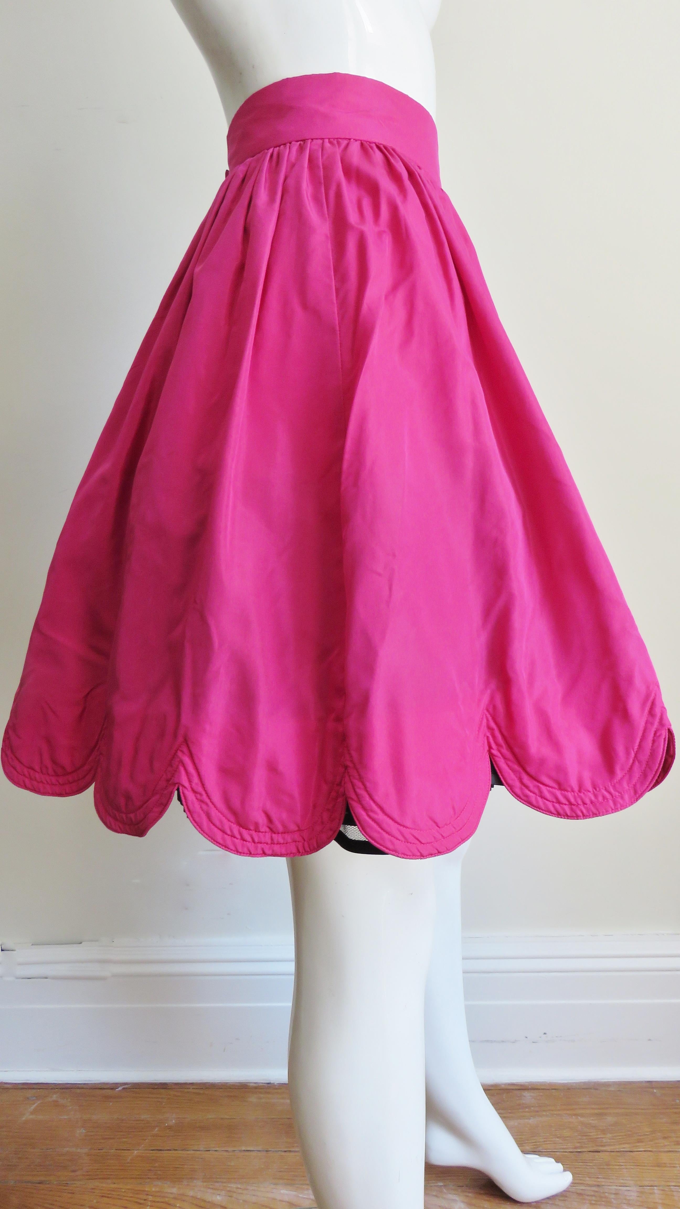 Ella Singh New Silk Full Skirt with Scallop Hem 7