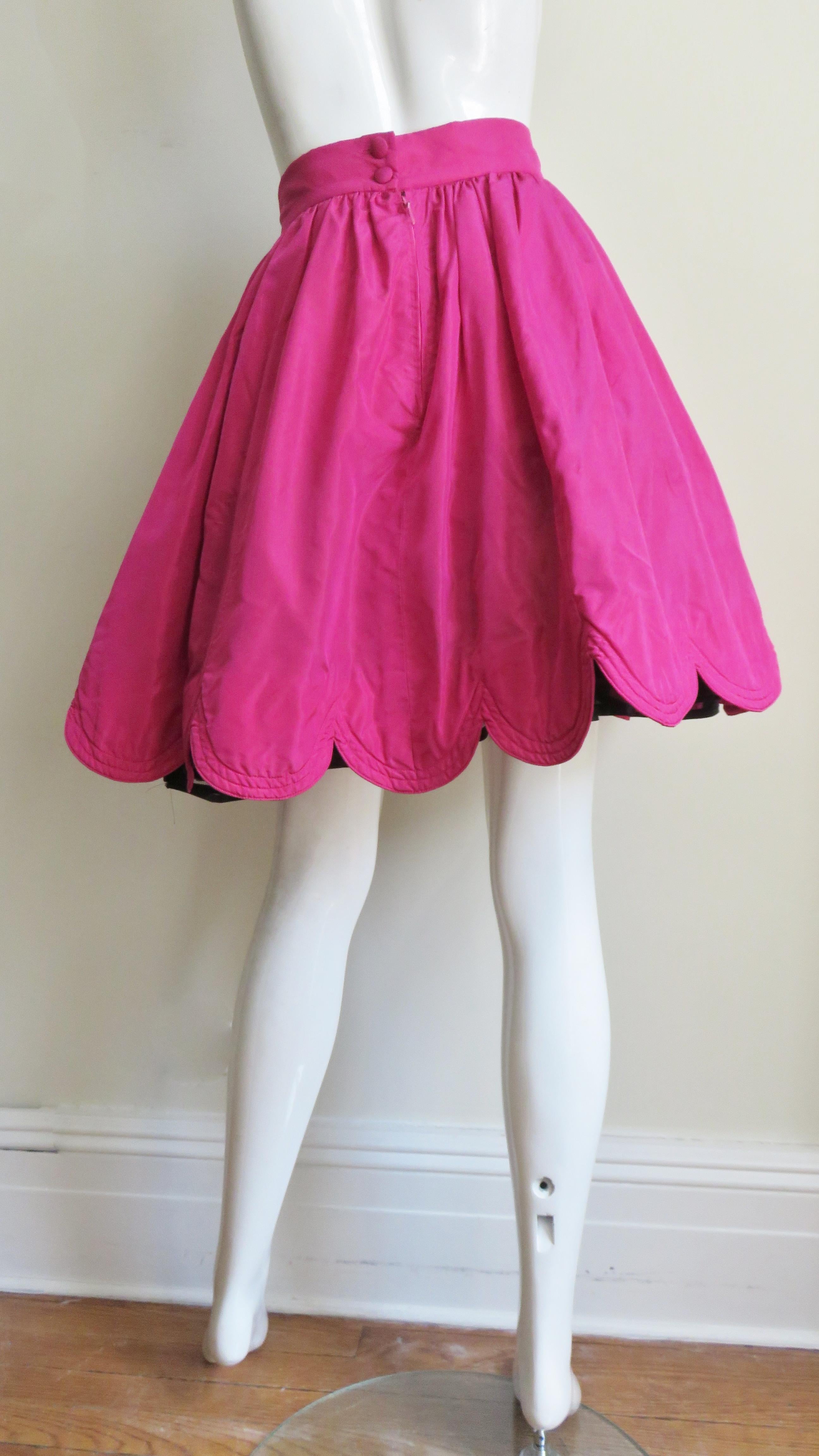Ella Singh New Silk Full Skirt with Scallop Hem 12