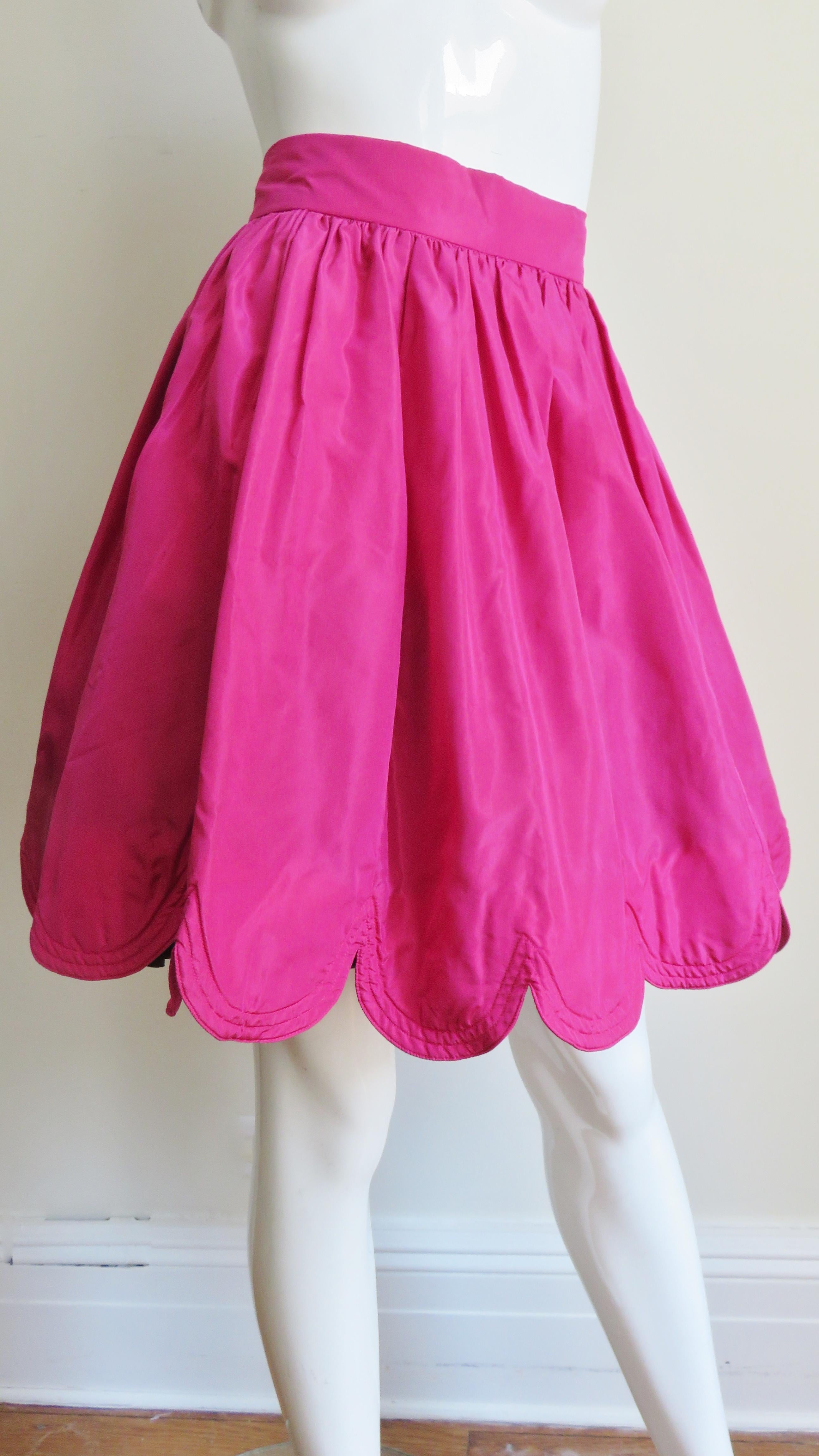 Ella Singh New Silk Full Skirt with Scallop Hem 4