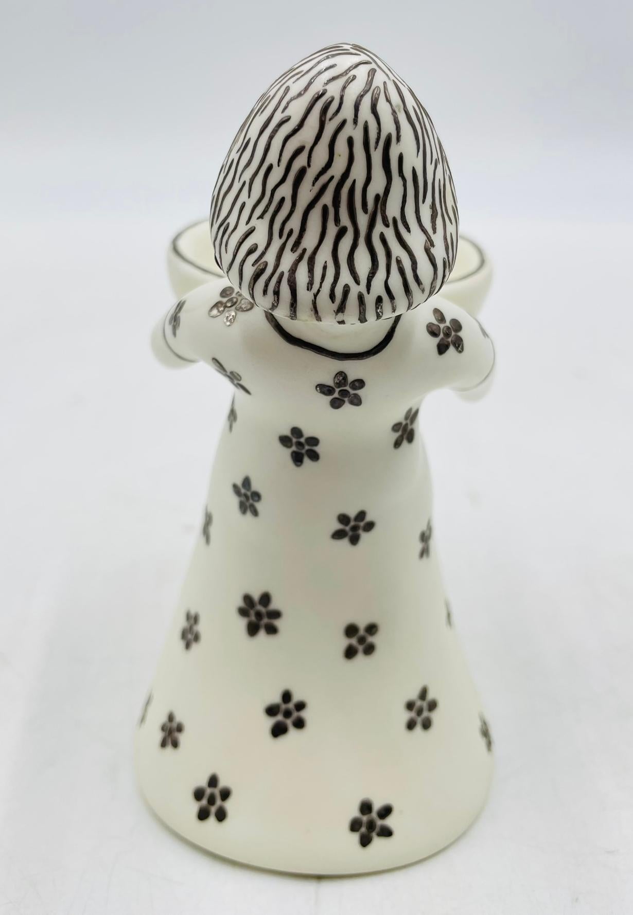 “Ella y Él” Porcelain & Pure Silver Sculptures by Emilia Castillo, 1995 For Sale 4