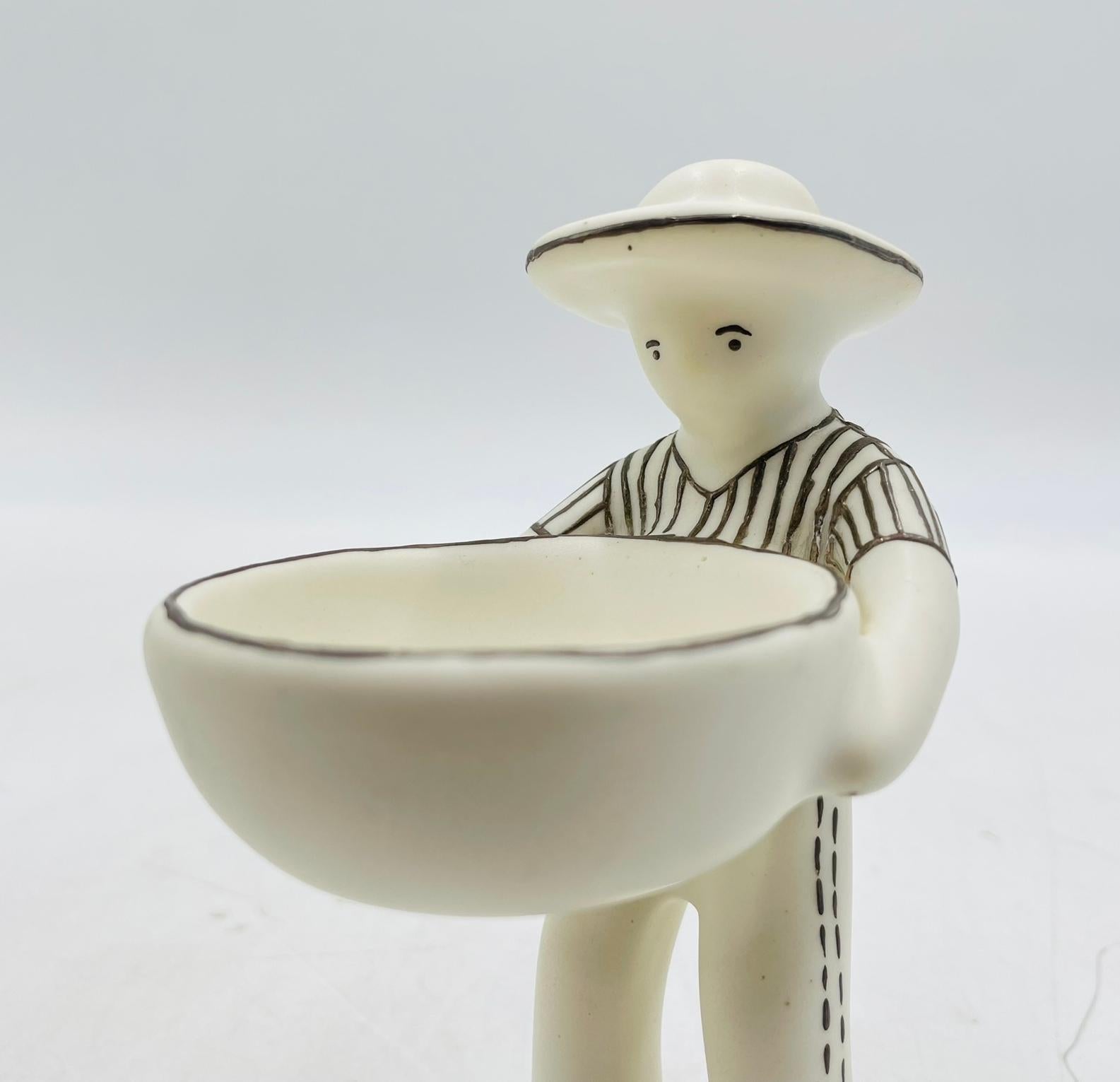 “Ella y Él” Porcelain & Pure Silver Sculptures by Emilia Castillo, 1995 For Sale 8