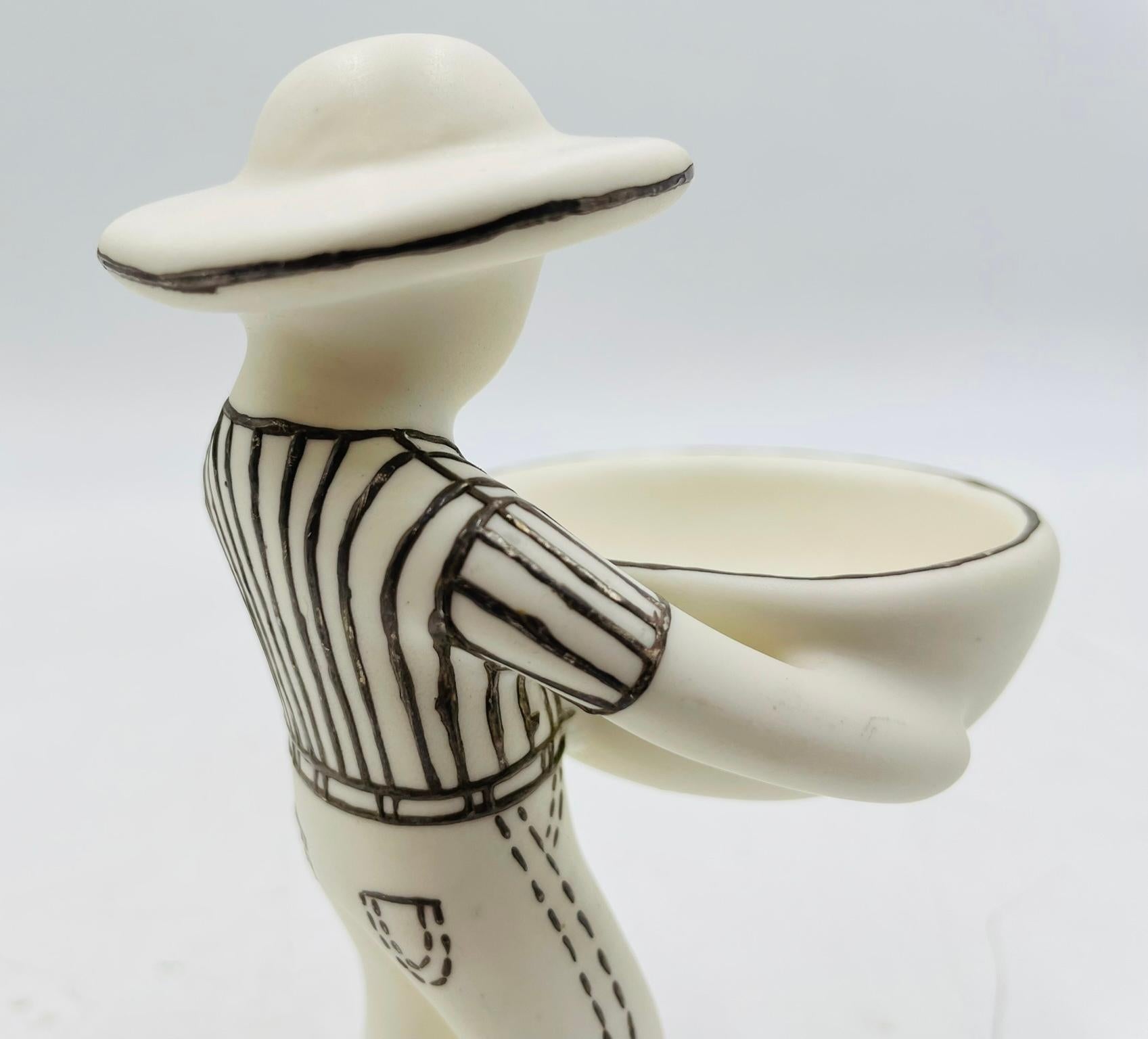 “Ella y Él” Porcelain & Pure Silver Sculptures by Emilia Castillo, 1995 For Sale 12
