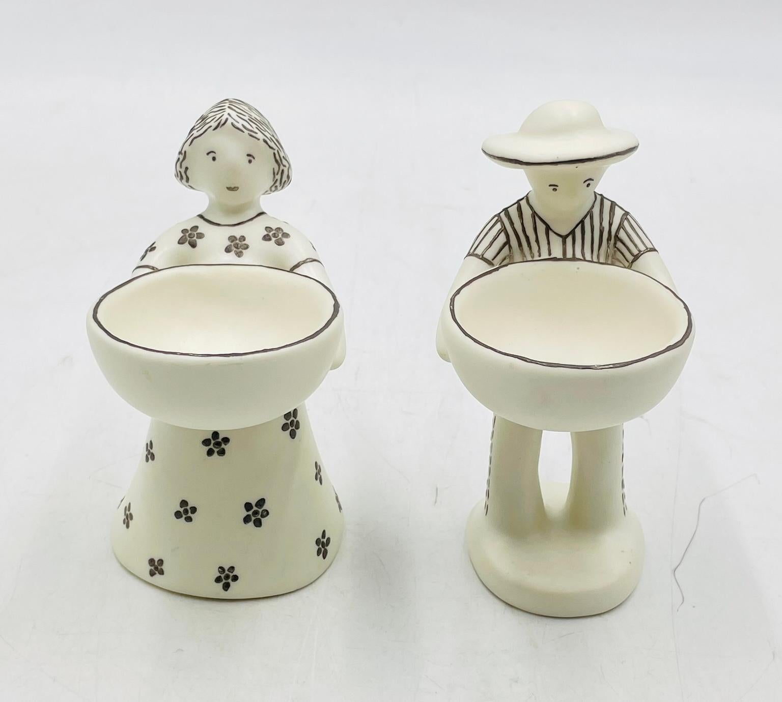 Modern “Ella y Él” Porcelain & Pure Silver Sculptures by Emilia Castillo, 1995 For Sale