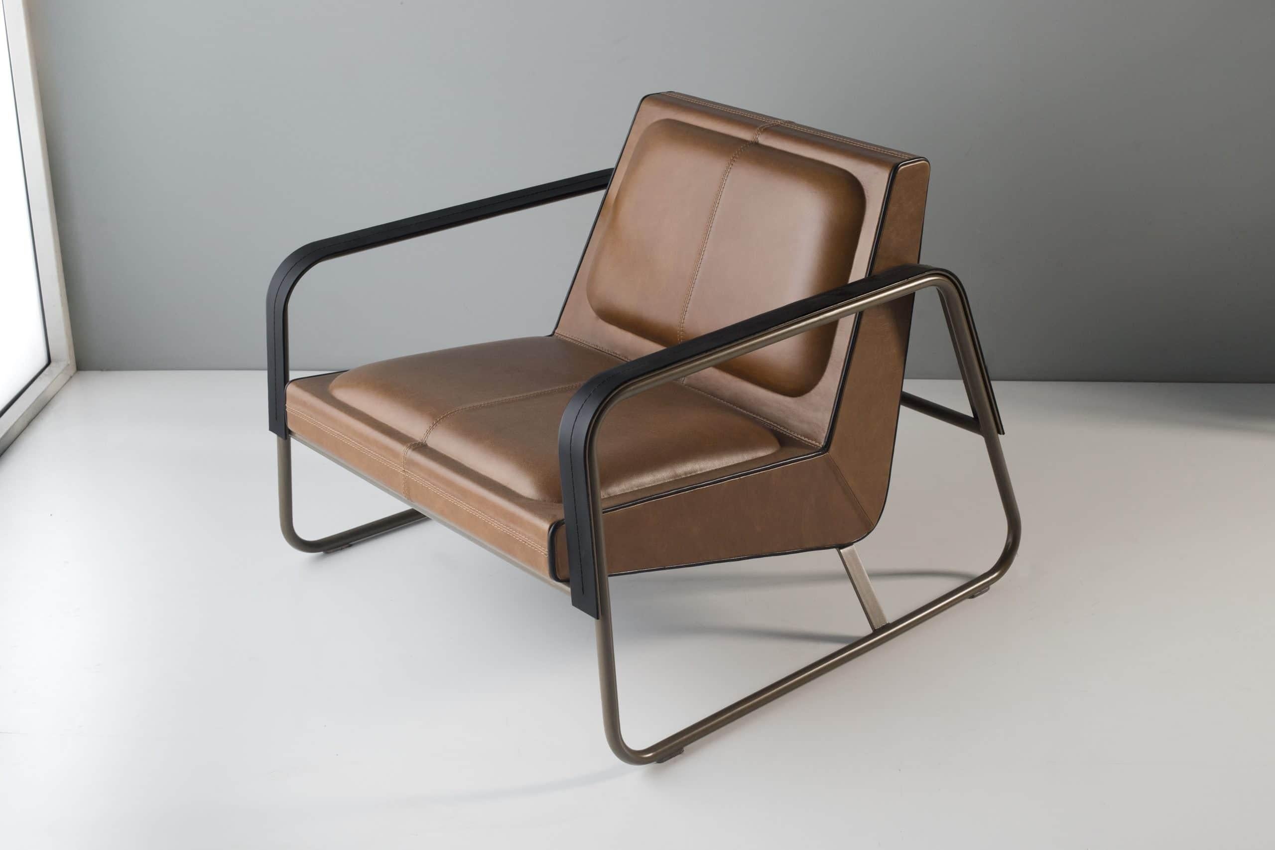 Contemporary Elle Lounge Chair by Doimo Brasil For Sale