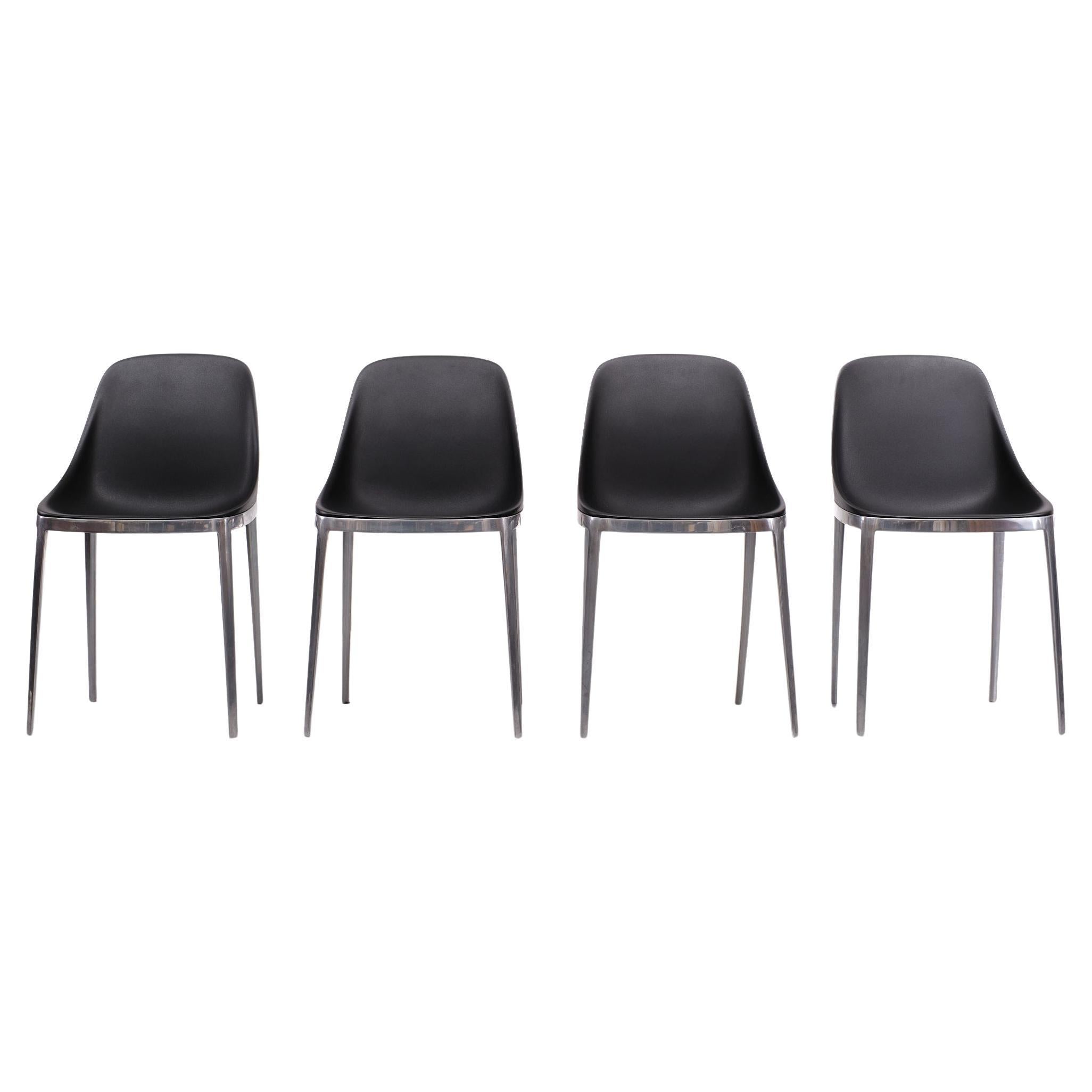 Modern Elle Polished Alumium Chair, Design Eugeni Quitlet, Italy  For Sale