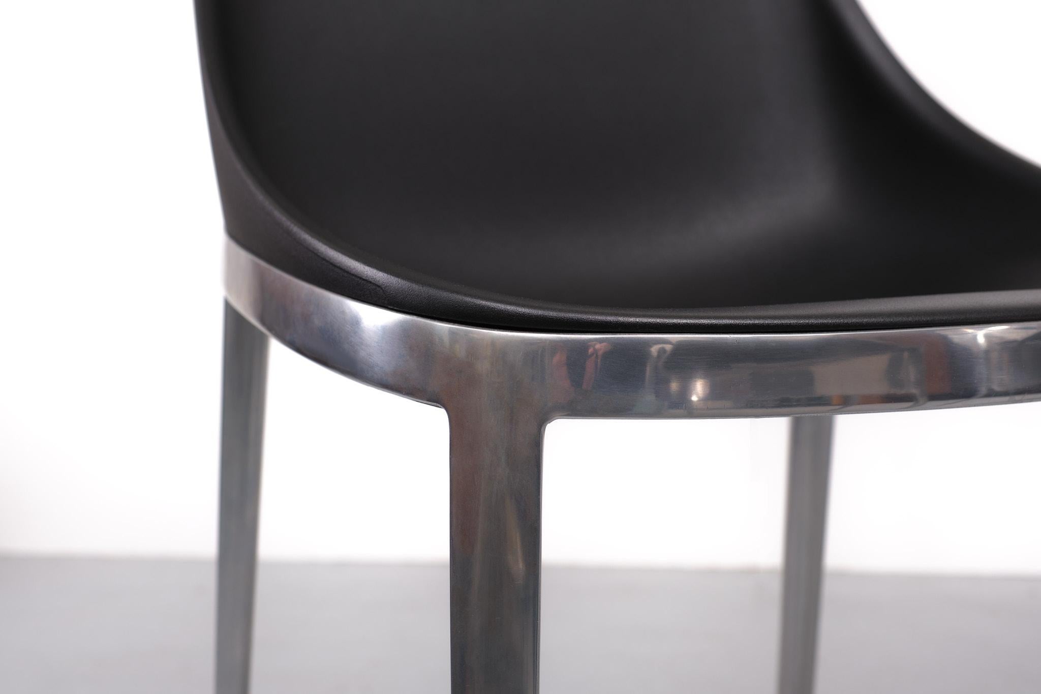 Aluminum Elle Polished Alumium Chair, Design Eugeni Quitlet, Italy  For Sale