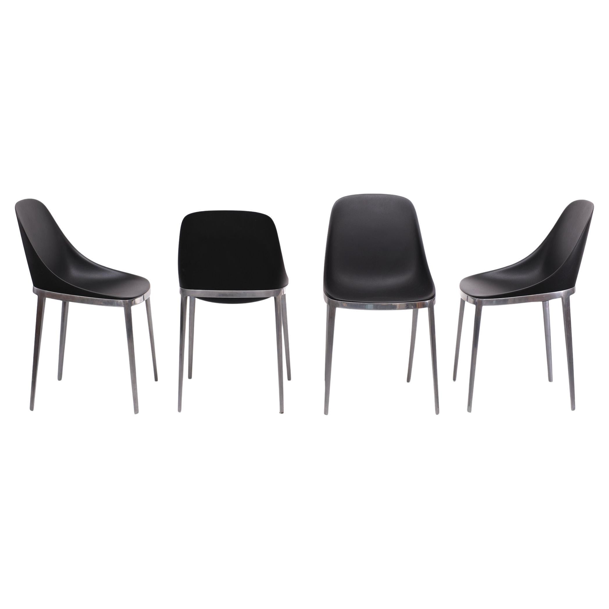 Elle Polished Alumium Chair, Design Eugeni Quitlet, Italy  For Sale