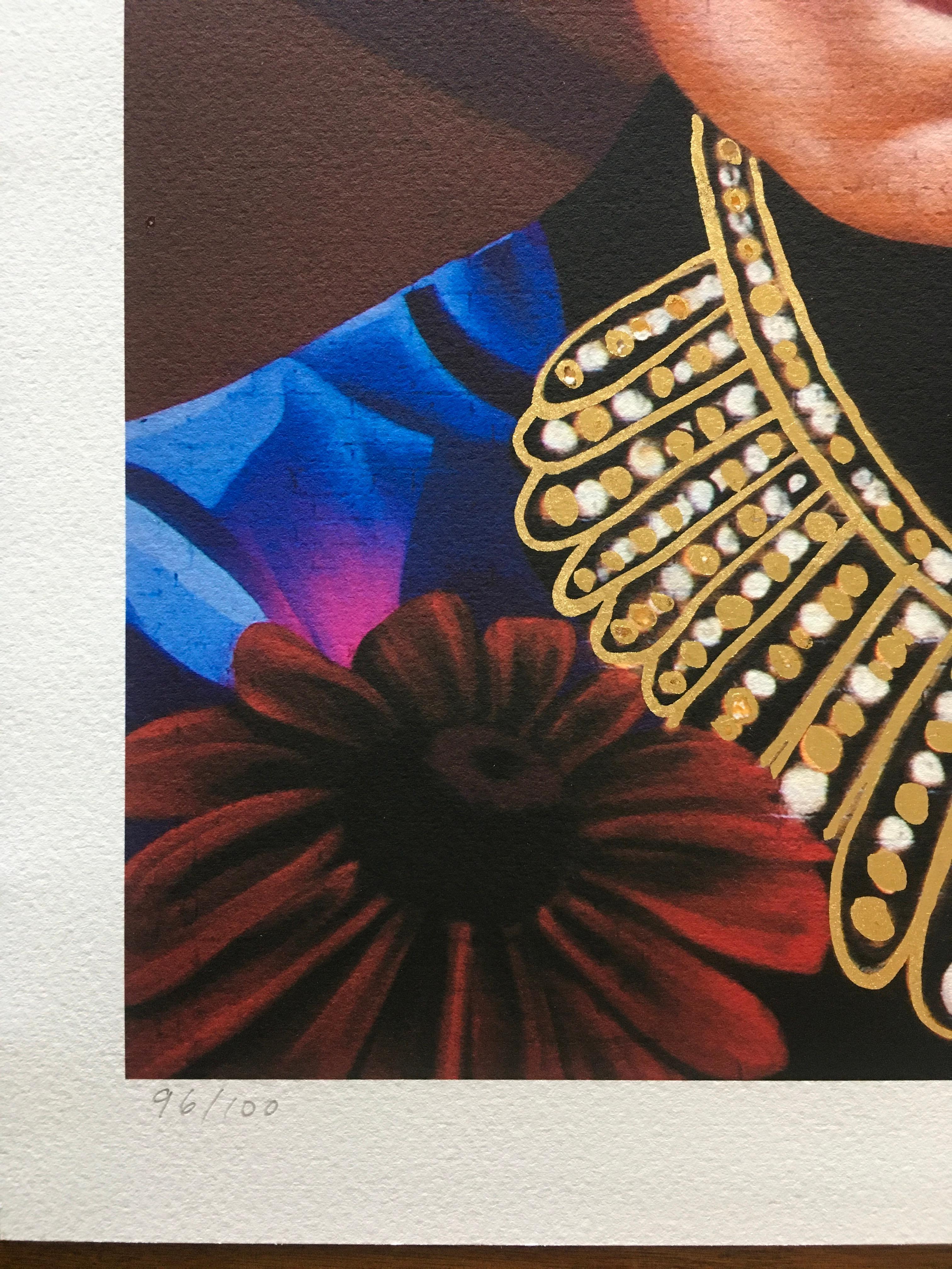 RBG, 2021, édition limitée, embellie à la main de feuilles d'or, signée à la main, COA en vente 2