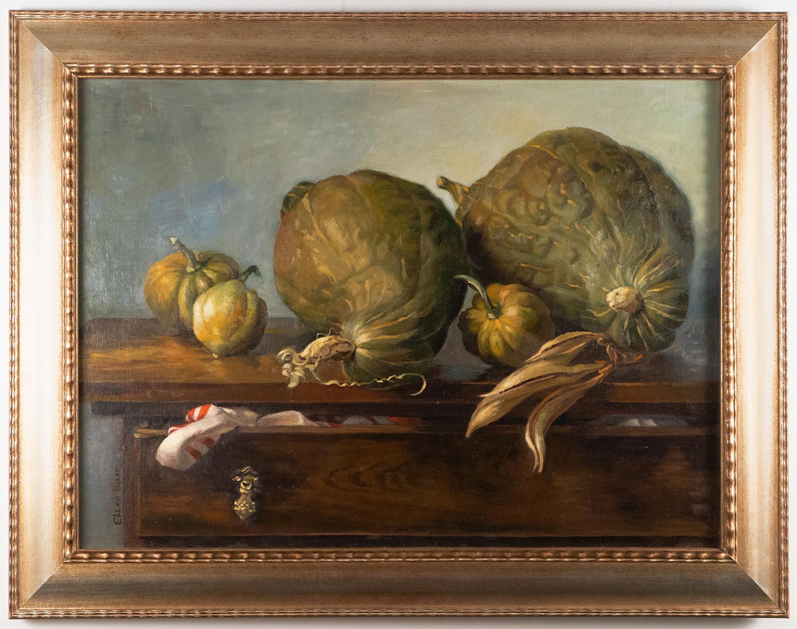Ellen Baker (American, b. 1955)

Painting in isolation for decades, Ellen Baker has been carefully honing her skills through daily meticulous paintings of ordinary objects and seasonal produce that are pulled from her own garden. Baker works in the