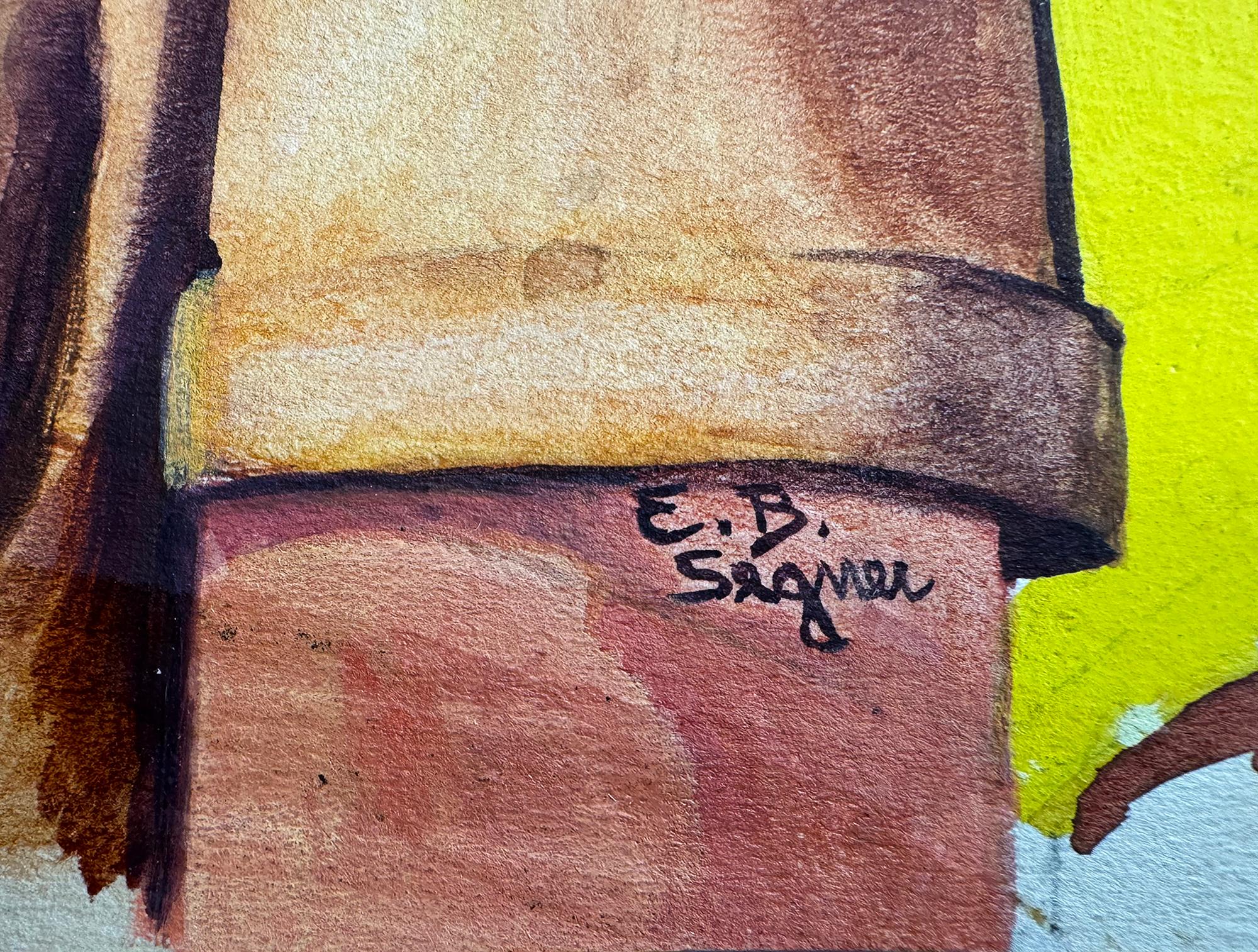 Ragazza scout bionda di metà secolo - Saluto patriottico con bandiera americana in vendita 8