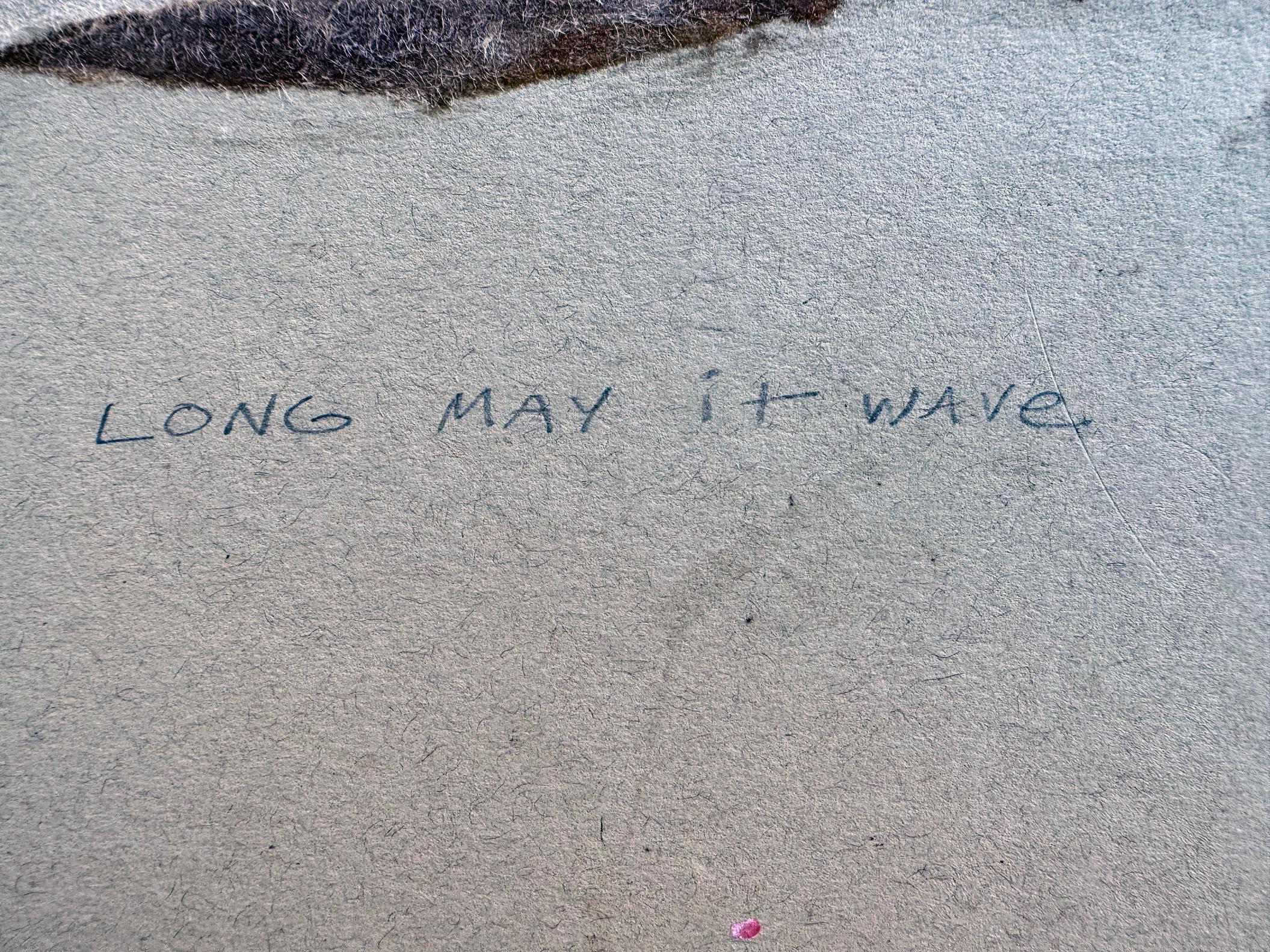 Ragazza scout bionda di metà secolo - Saluto patriottico con bandiera americana in vendita 9