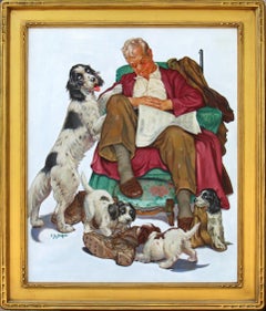 Nickerchen mit seinen Hunden