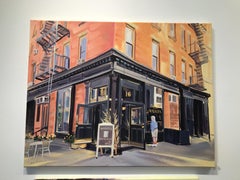 Autumn Sun, Walkers, Painting, Oil on Canvas