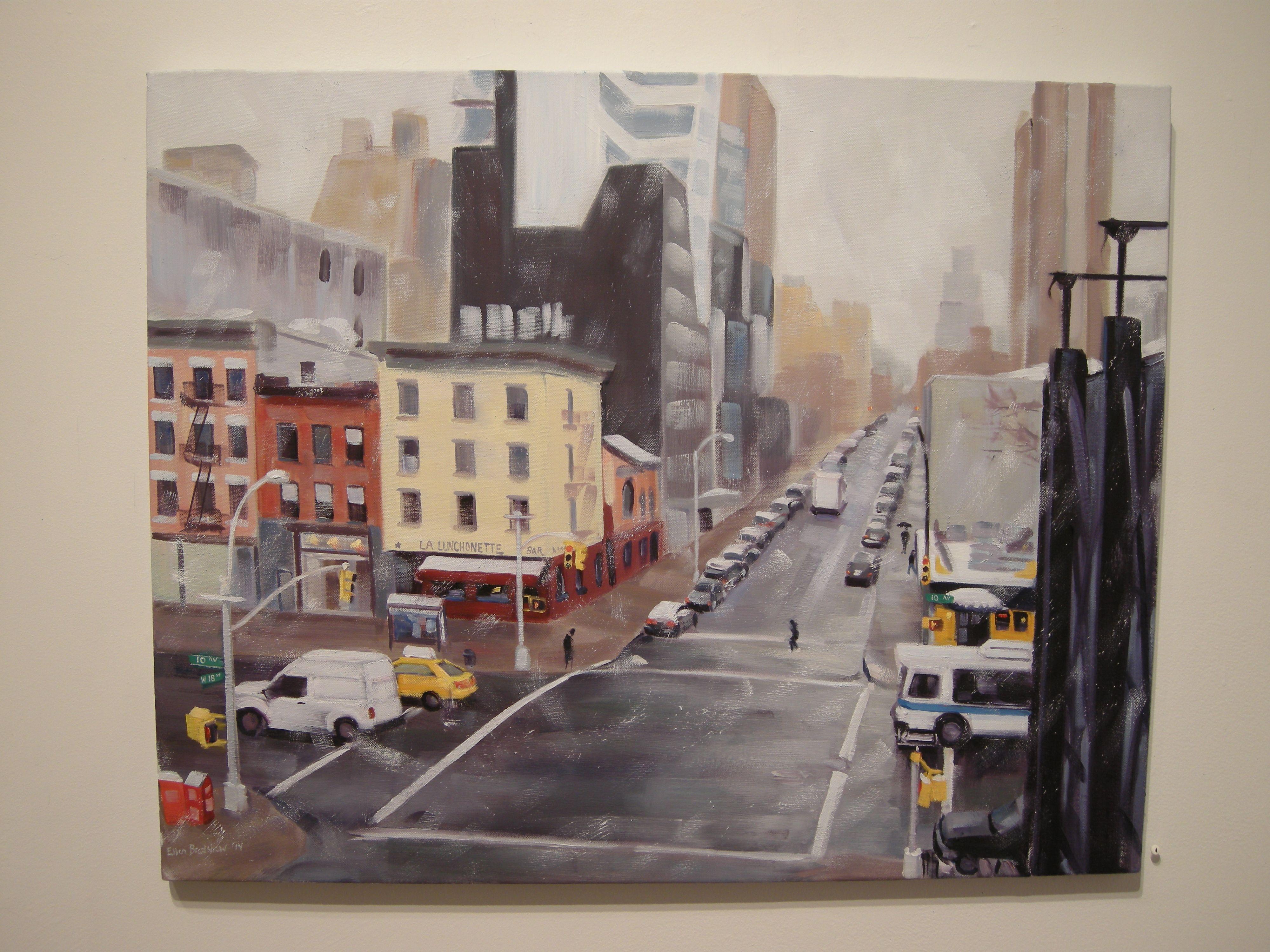 First Snow, 10th Ave and 18th St, Painting, Oil on Canvas 1