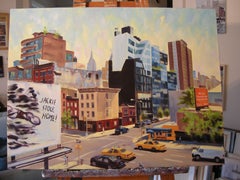 Jackie Stole Home, Painting, Oil on Canvas