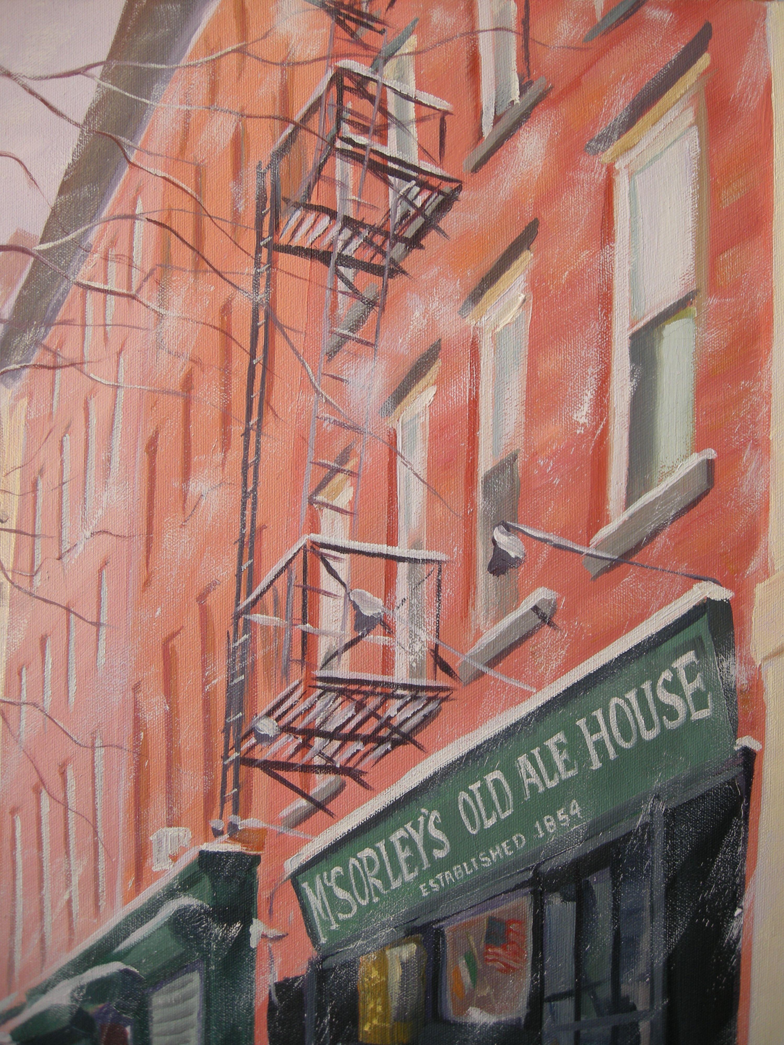 McSorley's Old Ale House, Painting, Oil on Canvas 1