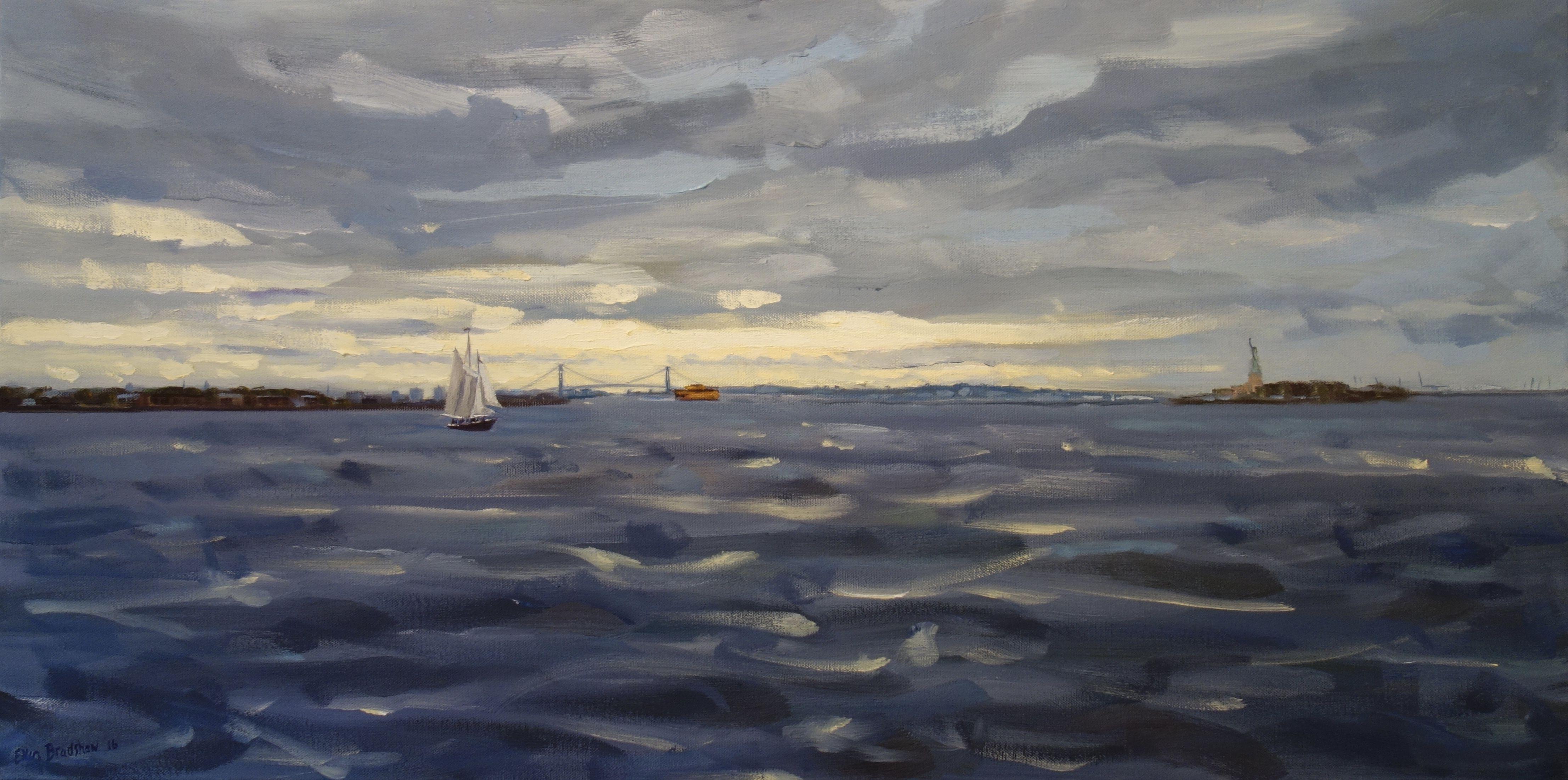 Místico, Pintura, Óleo sobre lienzo - Painting de Ellen Bradshaw