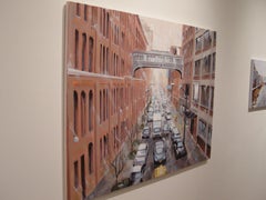 Parade of Cars, 10th Ave, Painting, Oil on Canvas