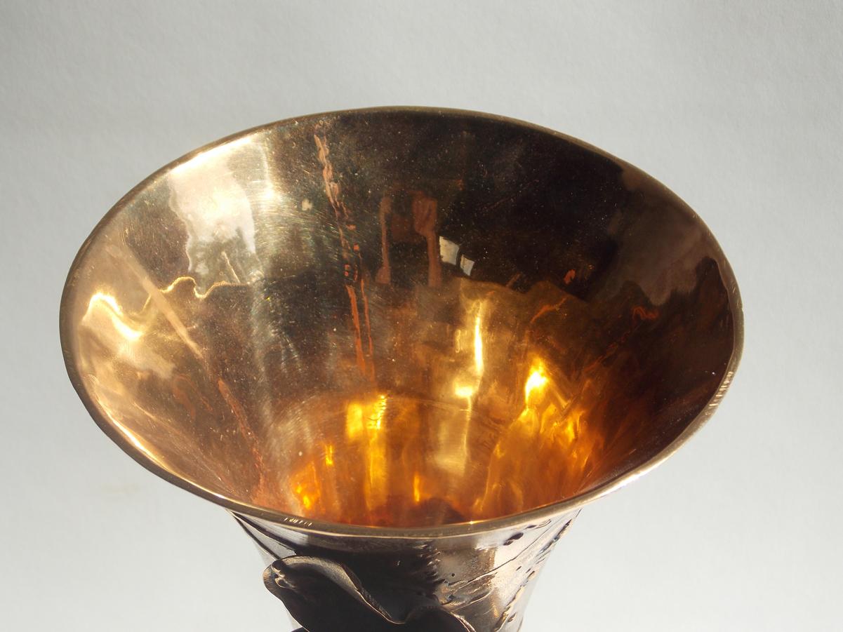 Contemporary Ellen Brenner-Sorensen Bronze Vase