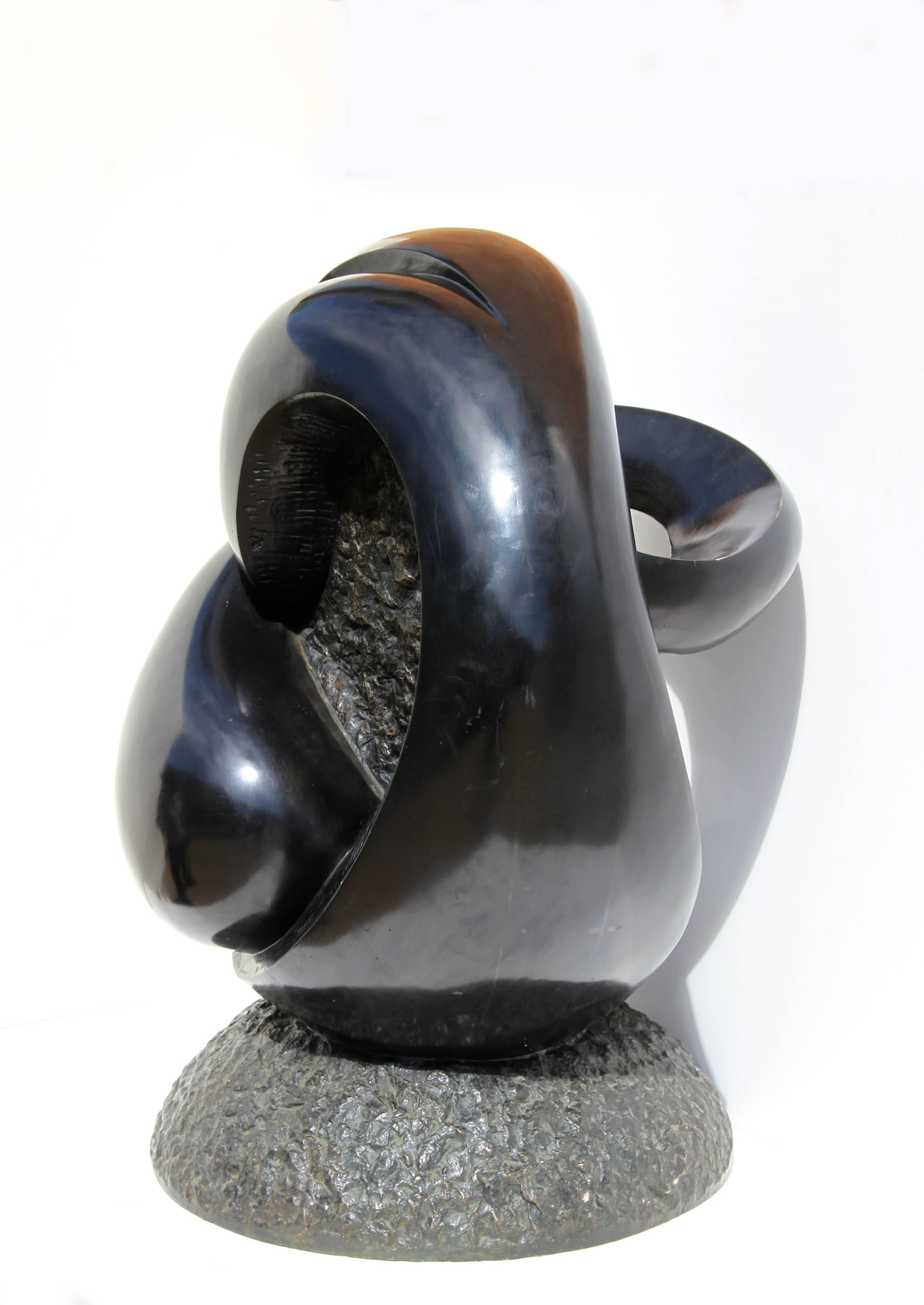 Grande sculpture abstraite en bronze d'Ellen Brenner-Sorensen en vente 2