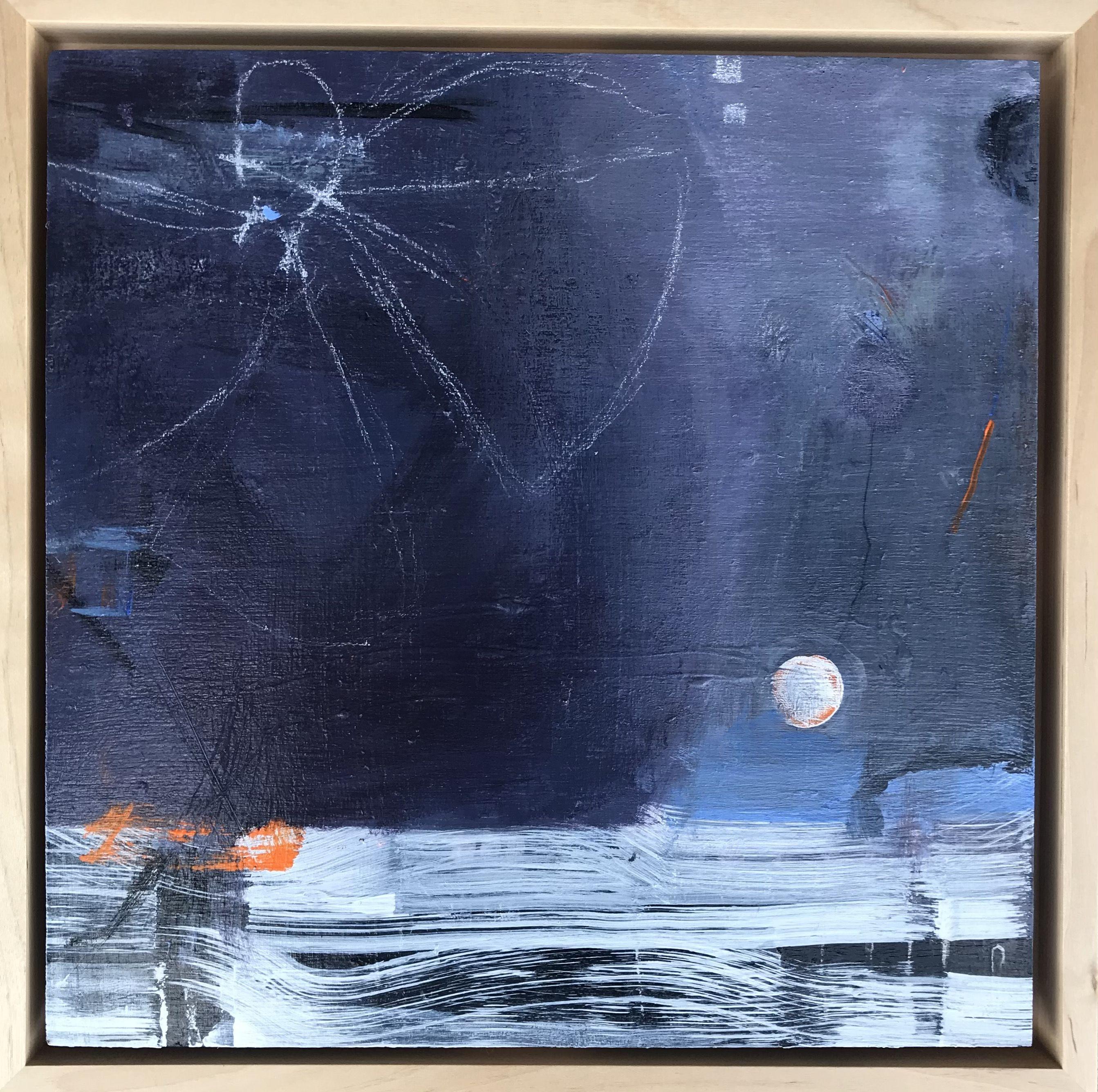 One is Three #2, Gemälde, Acryl auf Holzplatte – Painting von Ellen Brooks