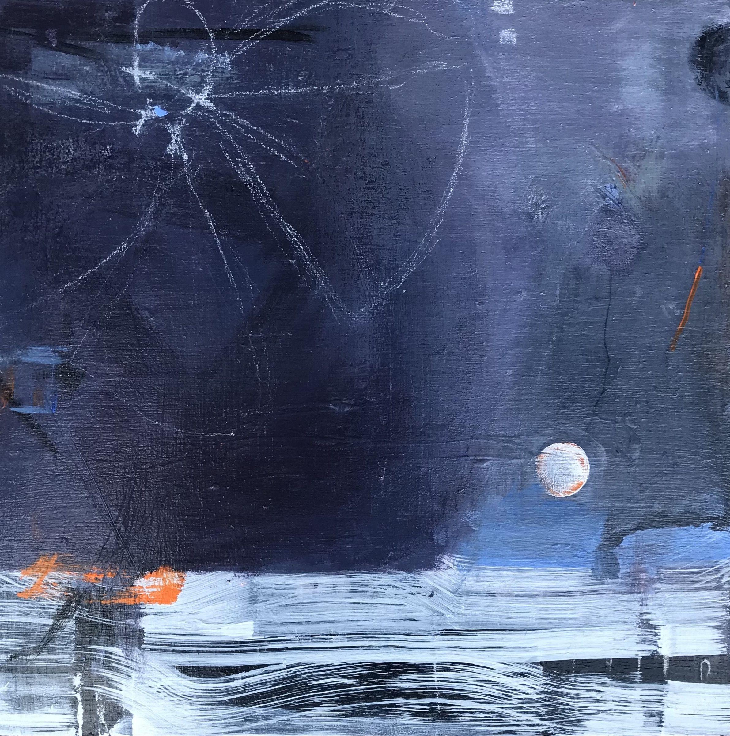 Ellen Brooks Abstract Painting – One is Three #2, Gemälde, Acryl auf Holzplatte