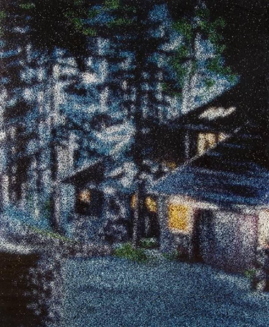 Color Photograph di Ellen Brooks - Ingresso anteriore, (foresta), Cibacromo a grande scala