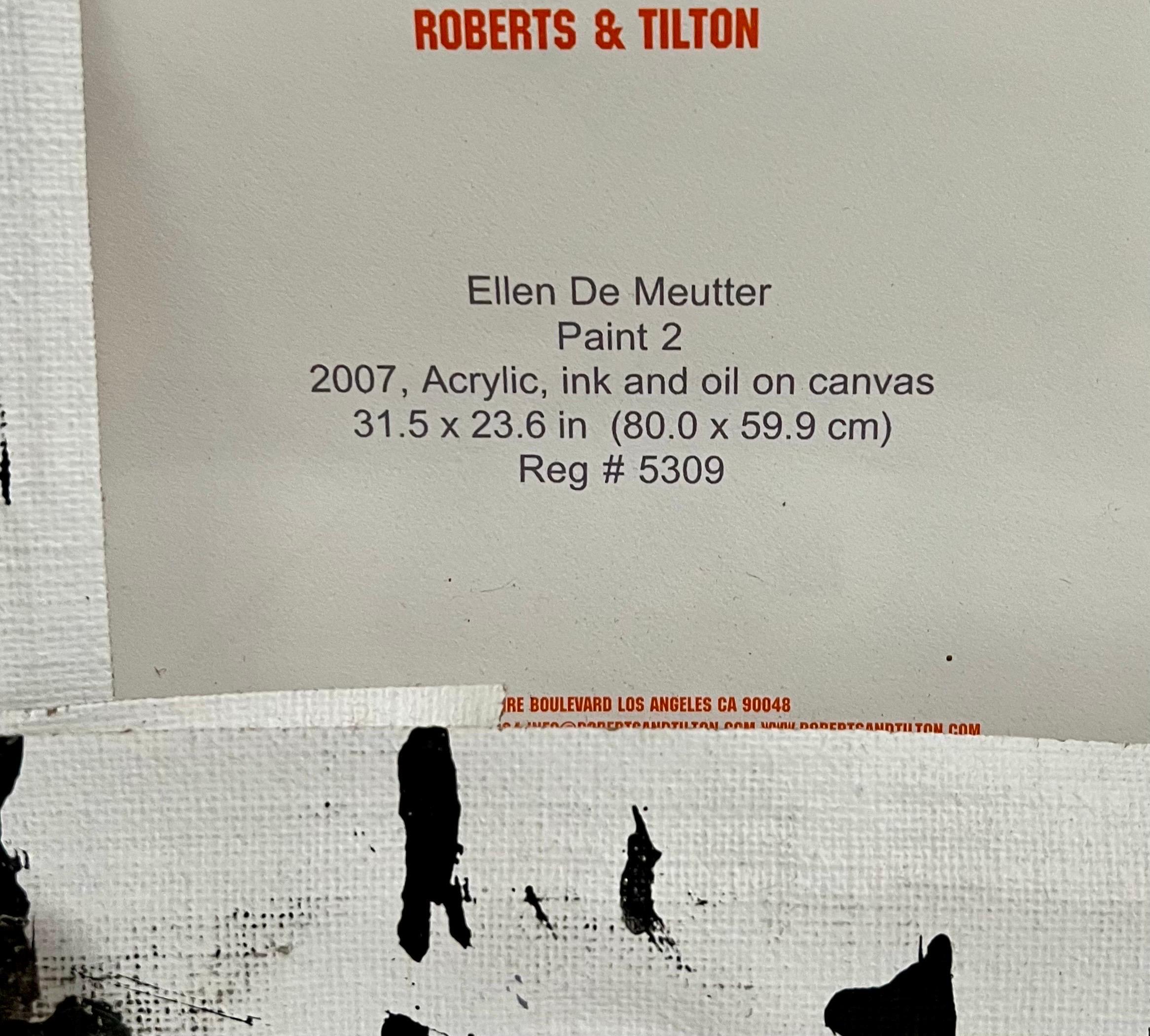 PAINT Abstract Belgian Contemporary Oil Painting Ellen De Meutter Woman Artist For Sale 4