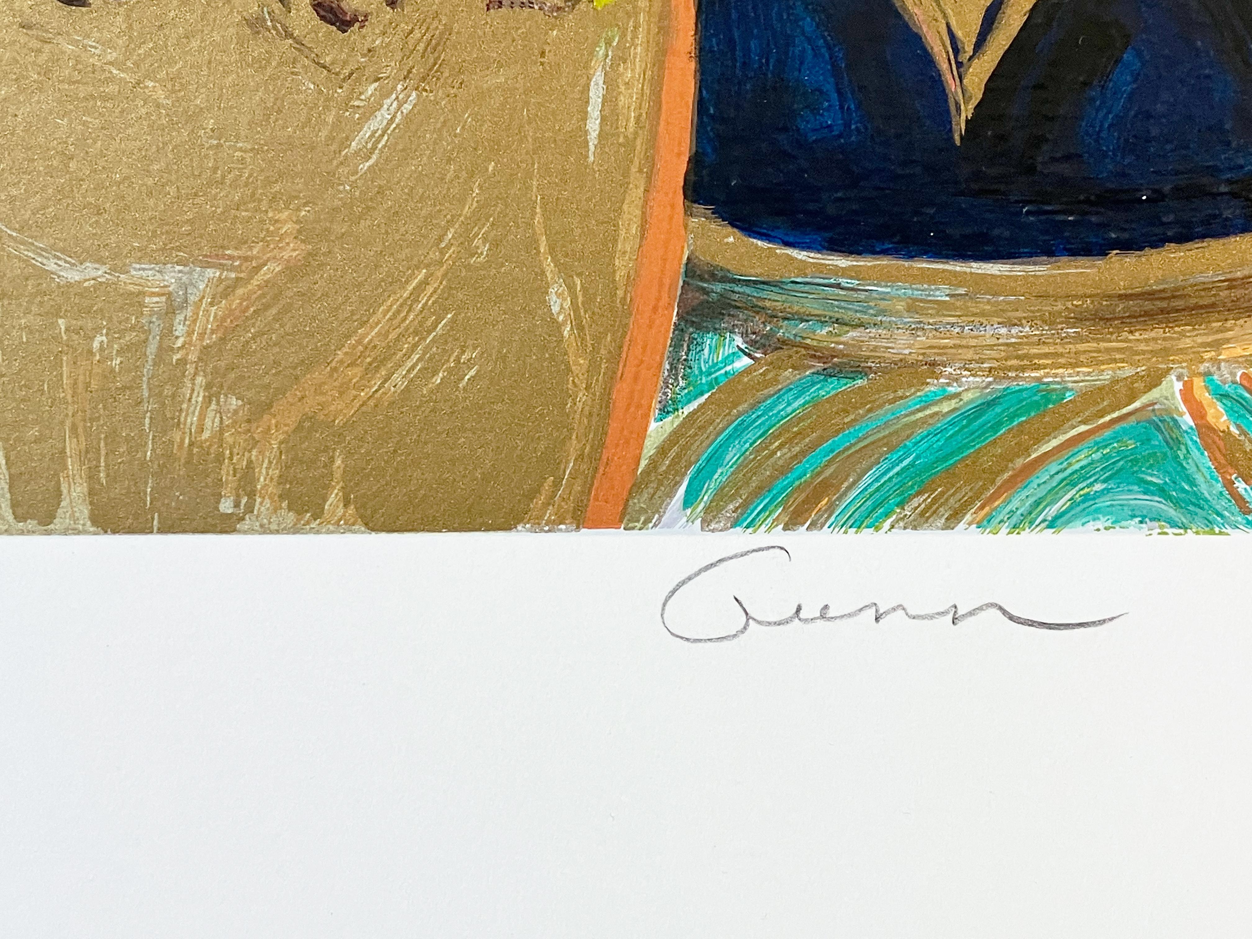 Anémones - Impressionnisme Print par Ellen Gunn