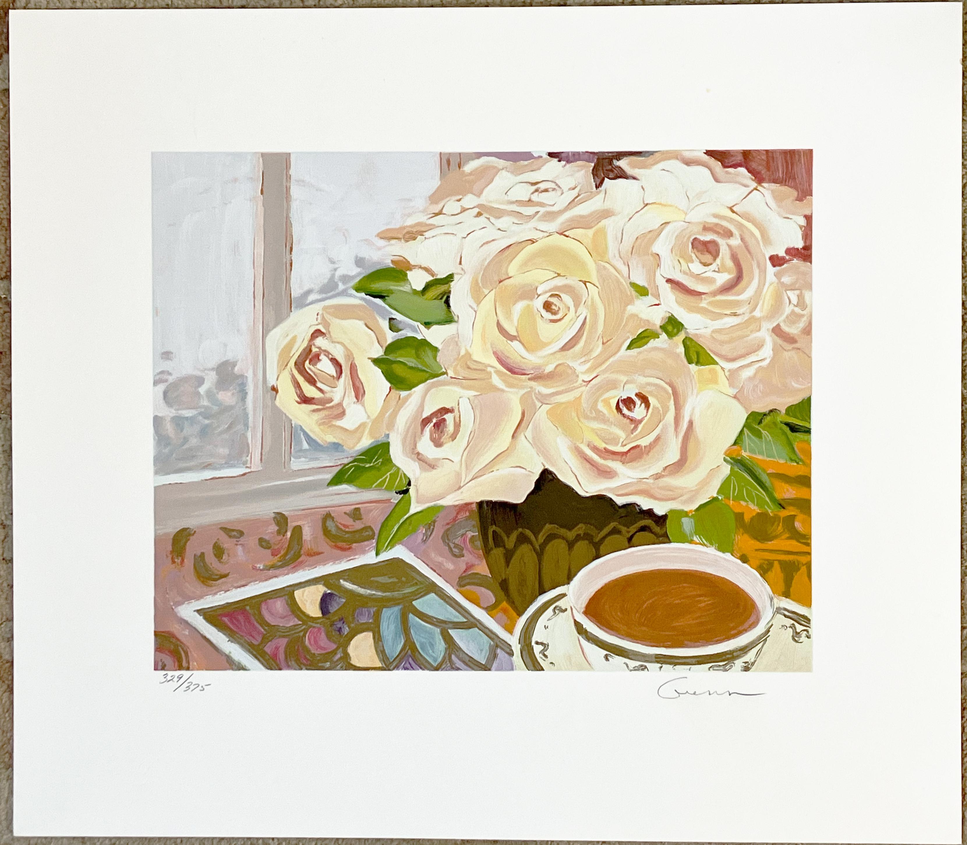 Ellen Gunn Still-Life Print - Old Roses